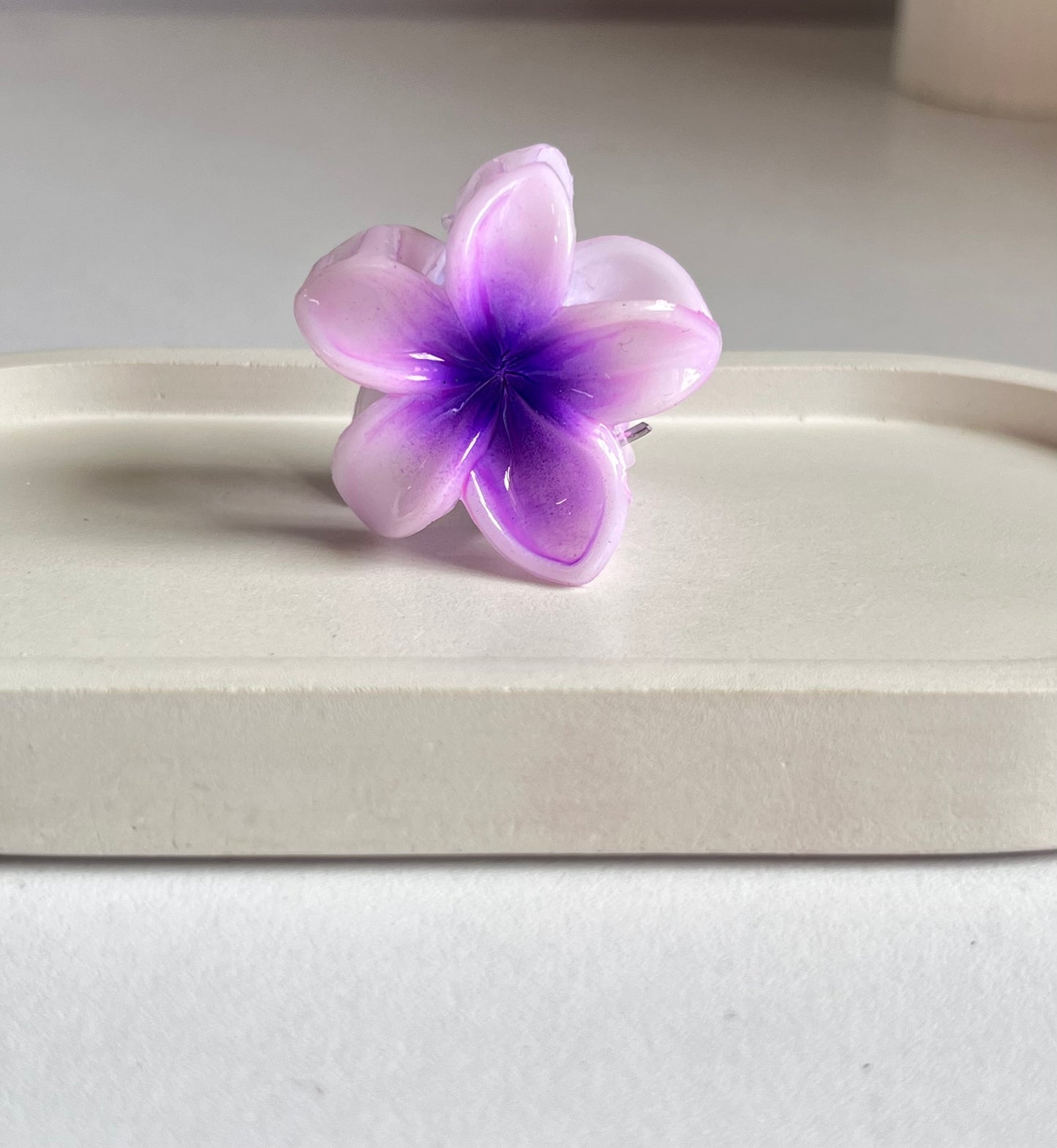 Blossom Trio Mini Hair Clips ( 3 Pieces) -Purple, Brown , Dark Blur