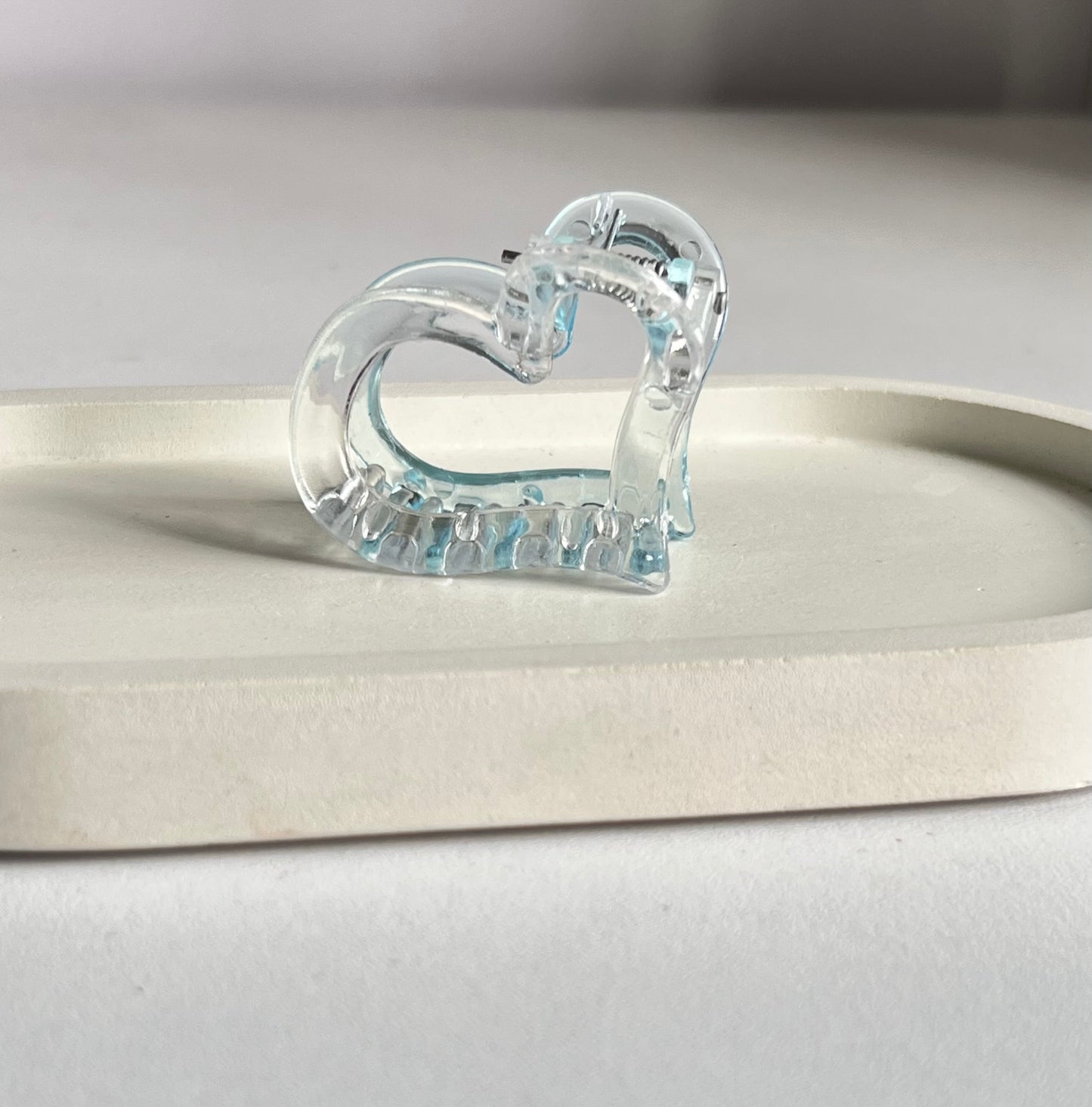 Flower Kiss & Heart Bliss Mini Clips (2 Pieces) - Light Blue