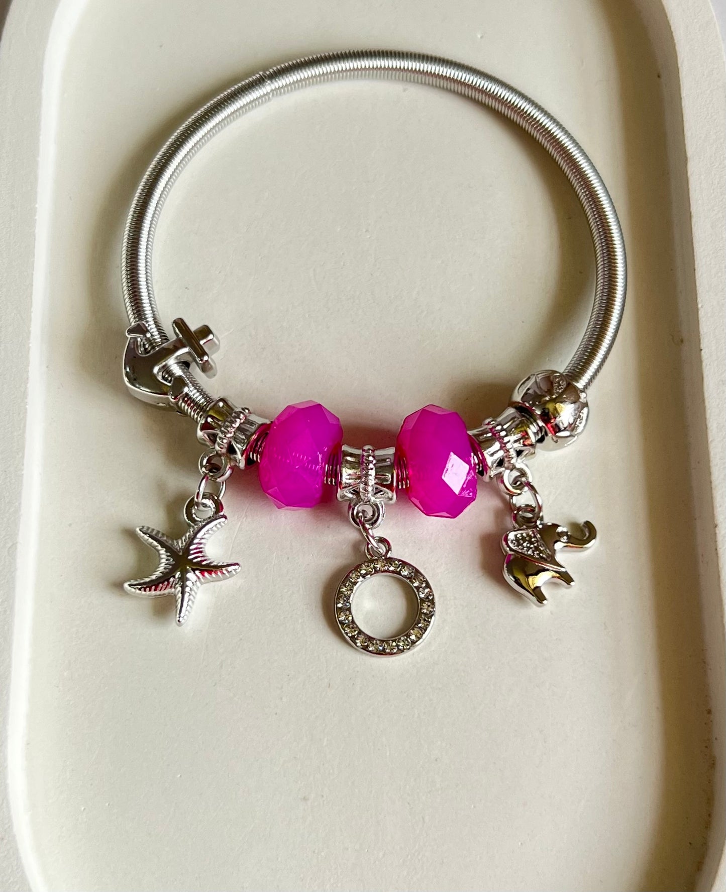 Starlit Safari Pandora Style Charm Bracelet
