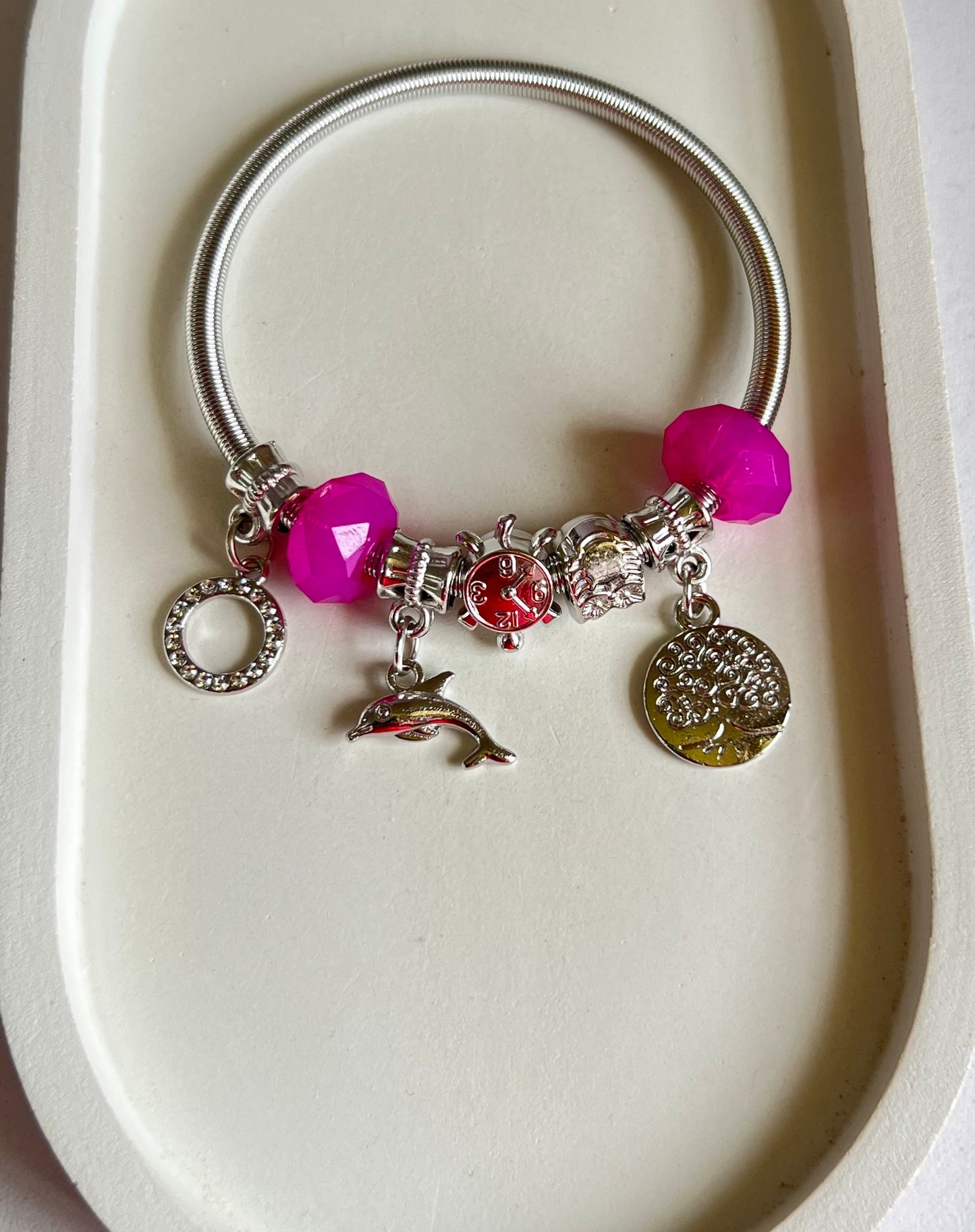 Celestial Swim Pandora Style Charm Bracelet