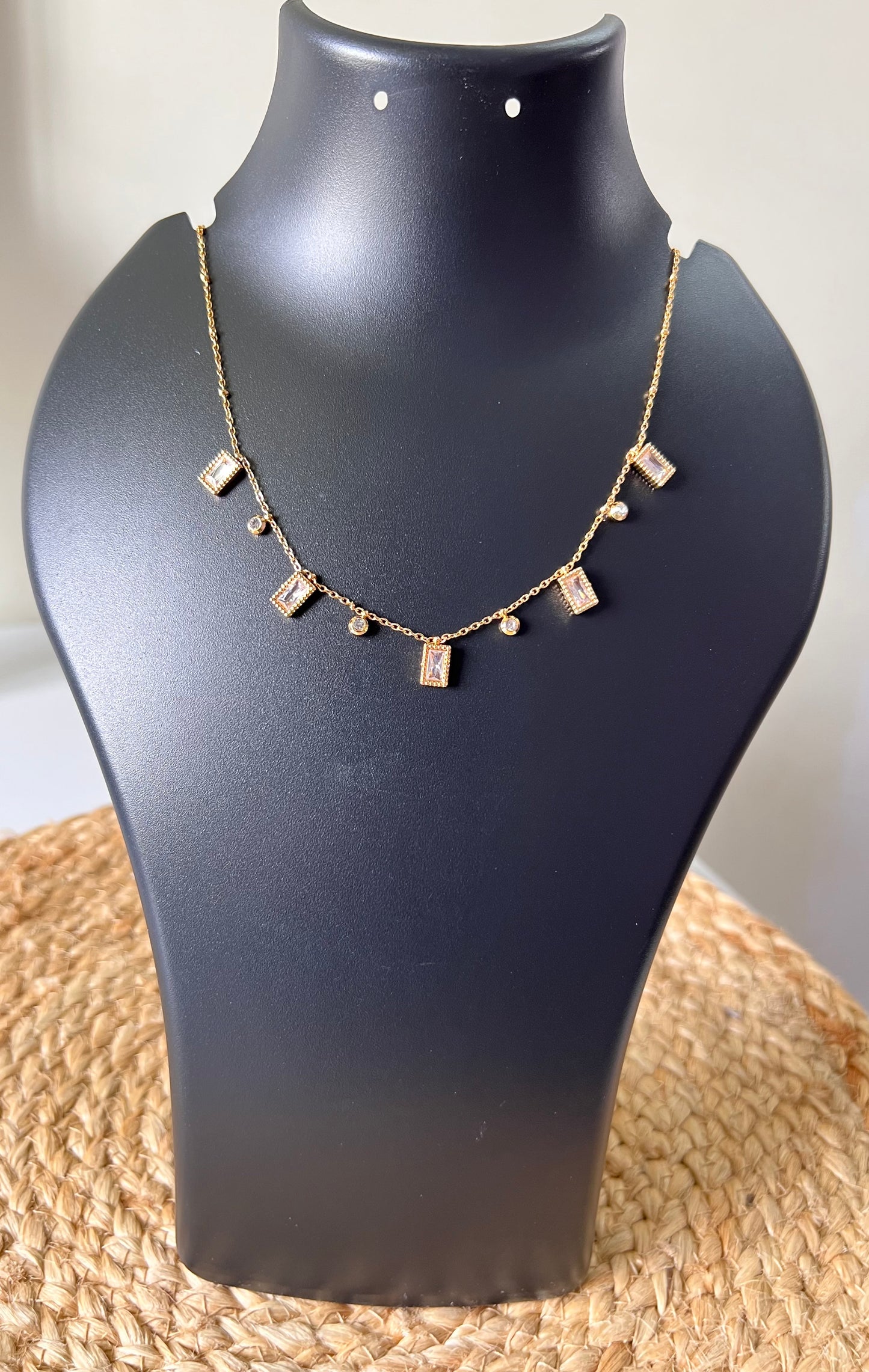 Opaline Bar Anti-Tarnish Neck Chain