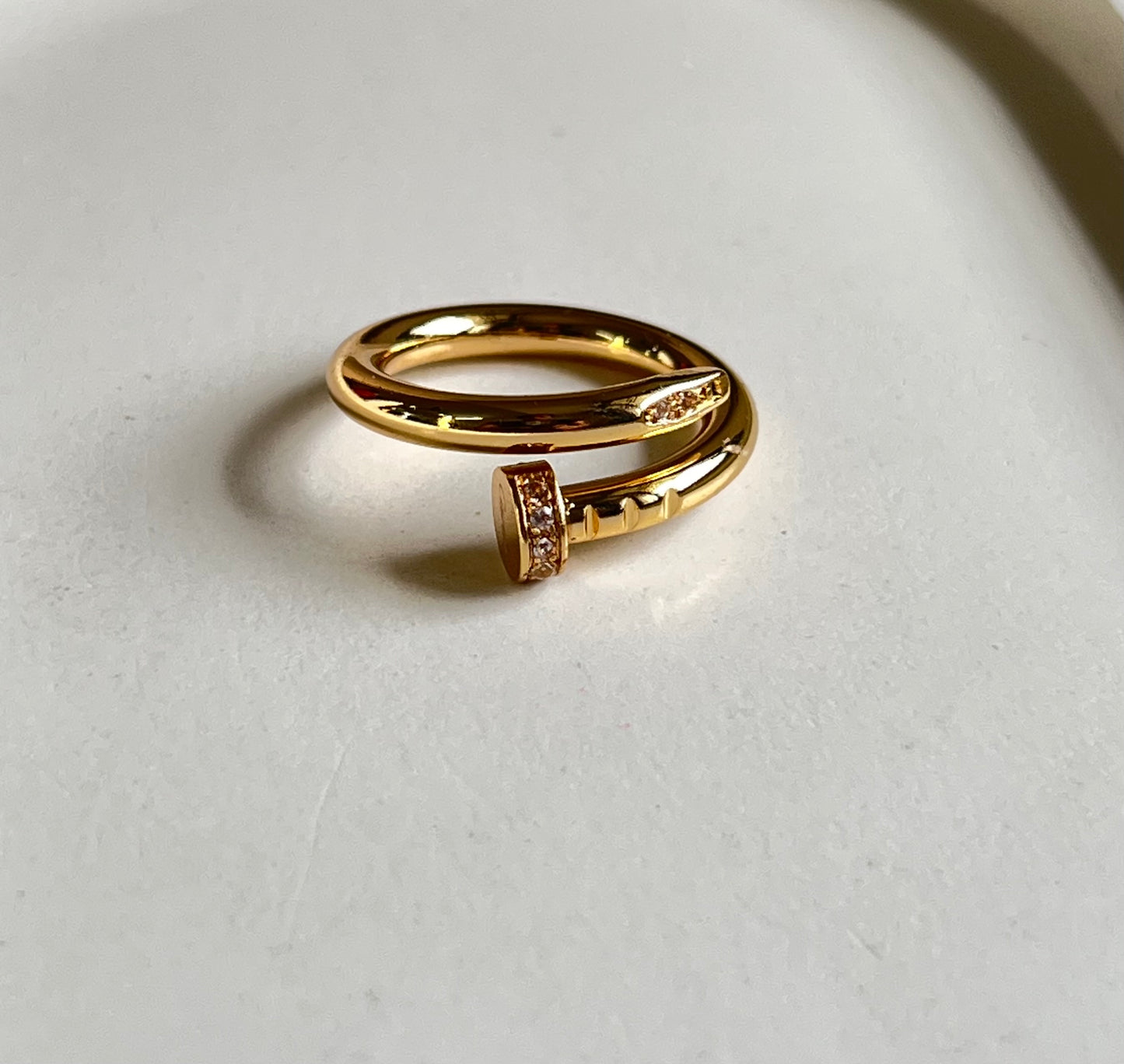 Nail It - Anti- Tarnish Ring .Size - 6