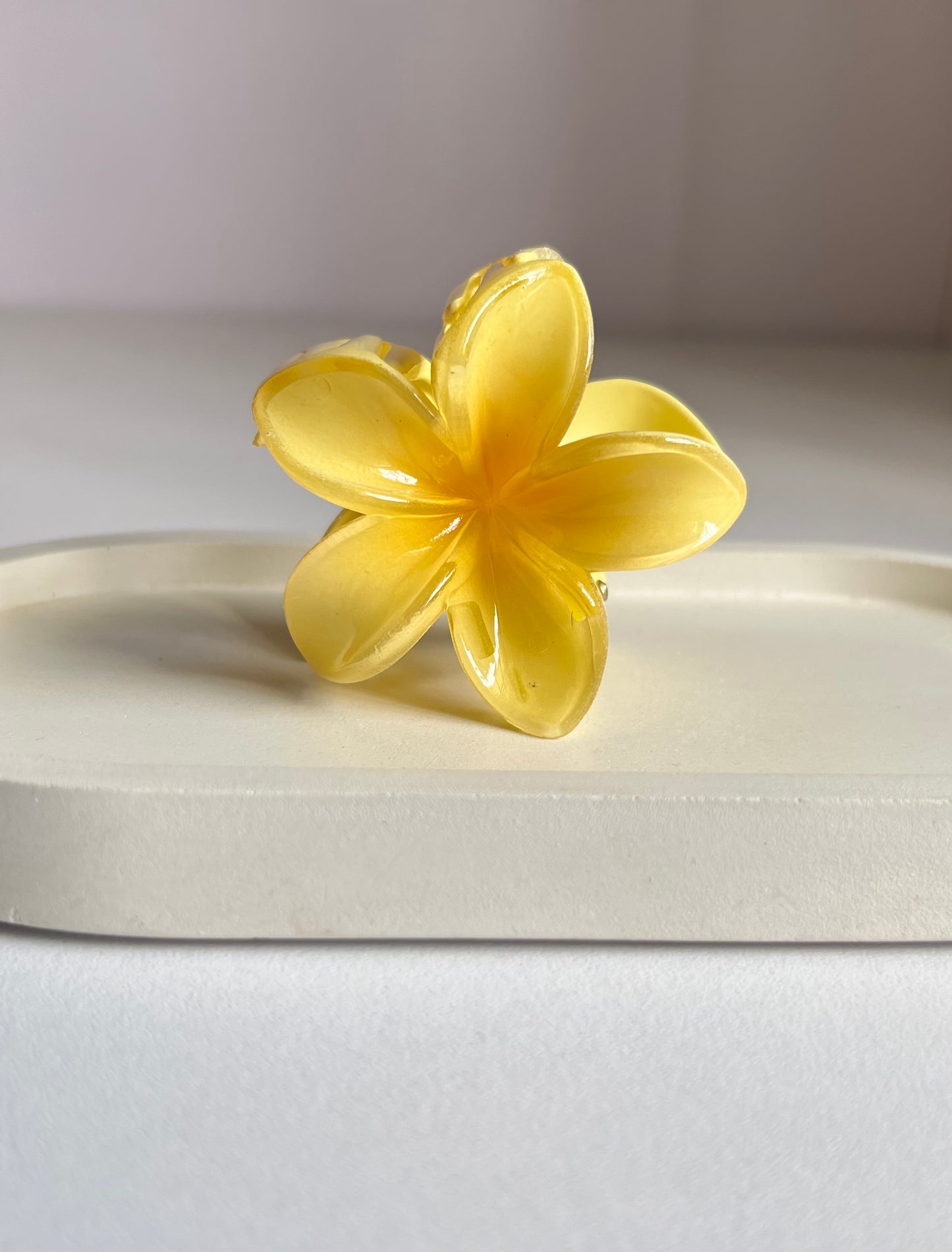 Blossom & Heart Mini Hair Clip Combo - Yellow