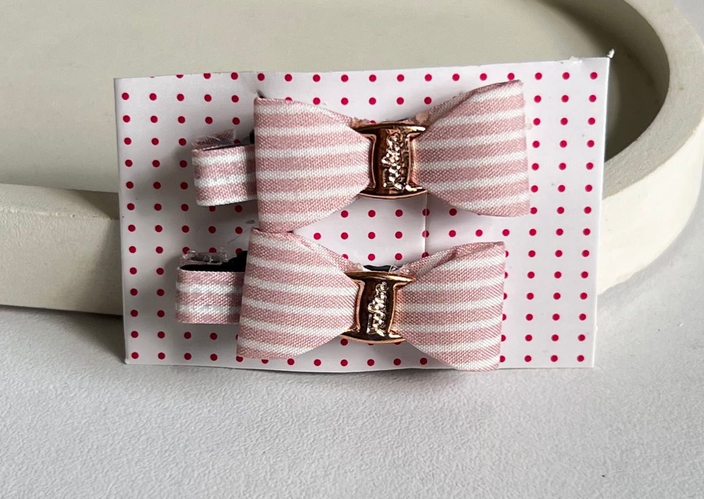 Pinteresty Bow Clip ( 2 Pieces) - Pink