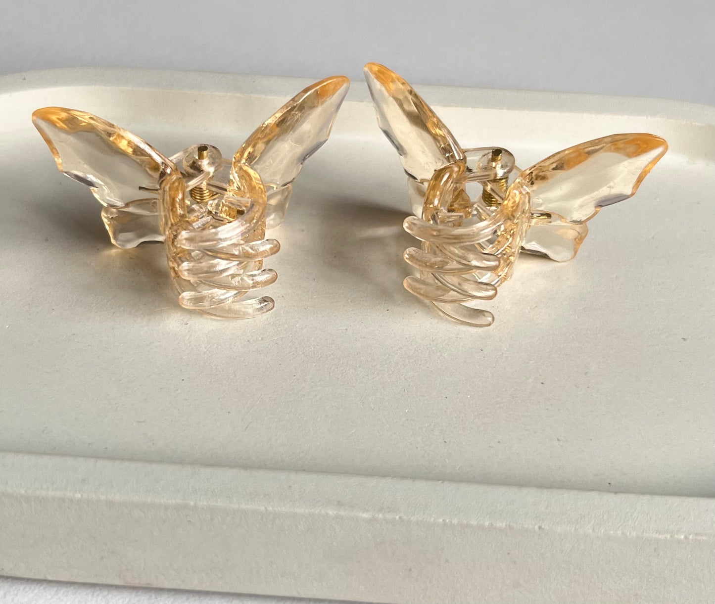 Twin Wings Mini Butterfly Hair Clips (2 Pieces) - Pastel