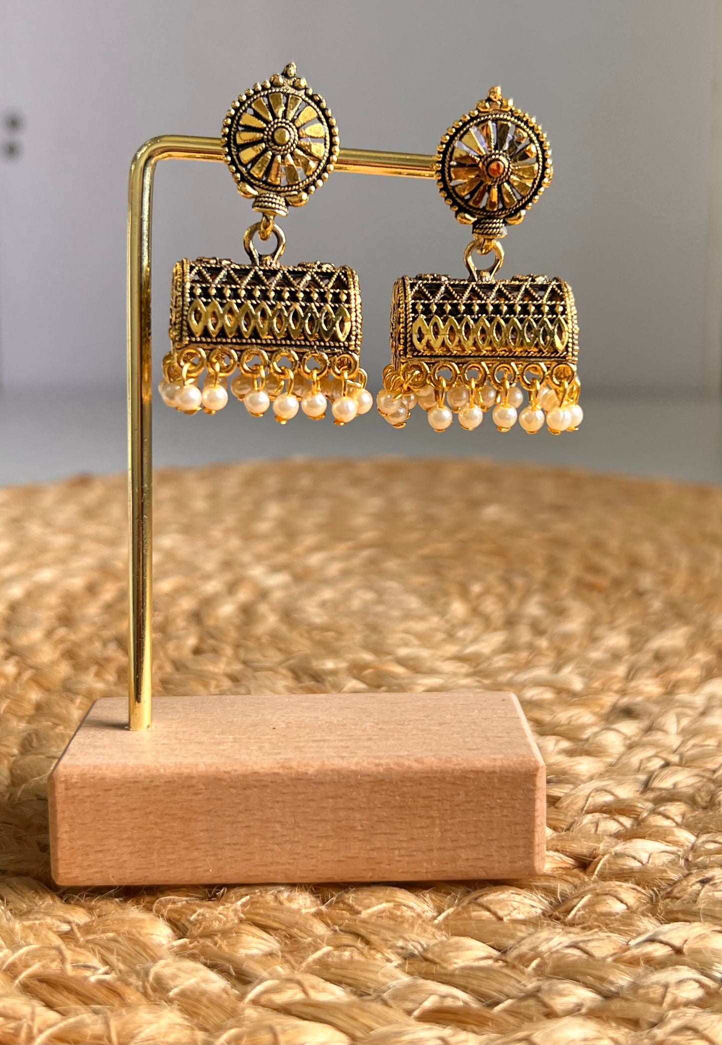 Heritage Glow Jumka Earrings