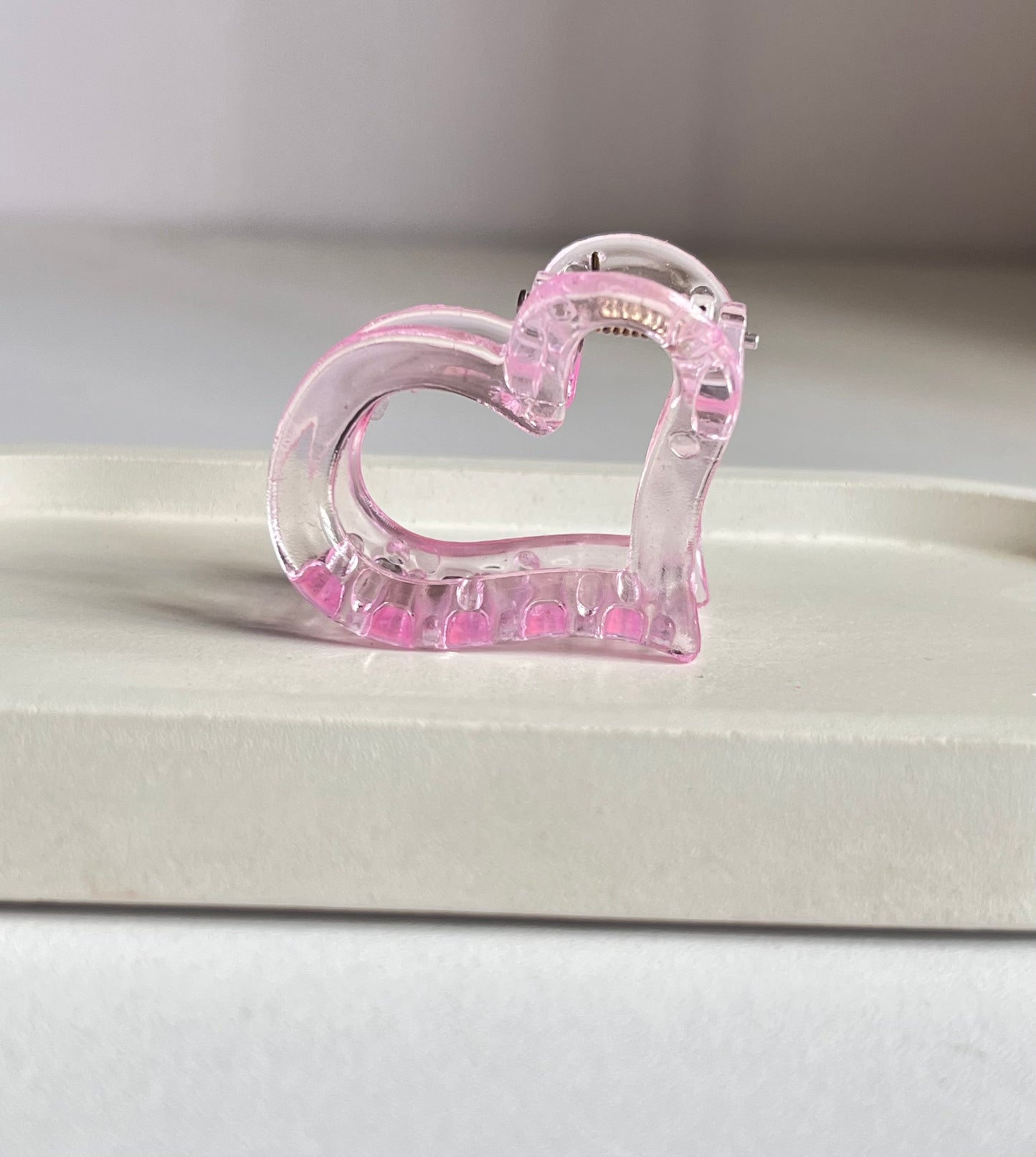Blossom & Heart Mini Hair Clip Combo - Pink