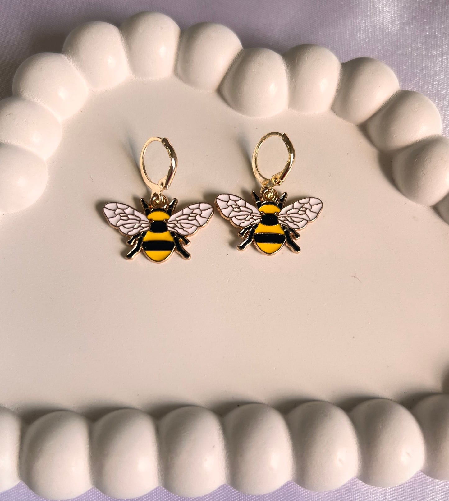 Queen Bee Hoops Earrings