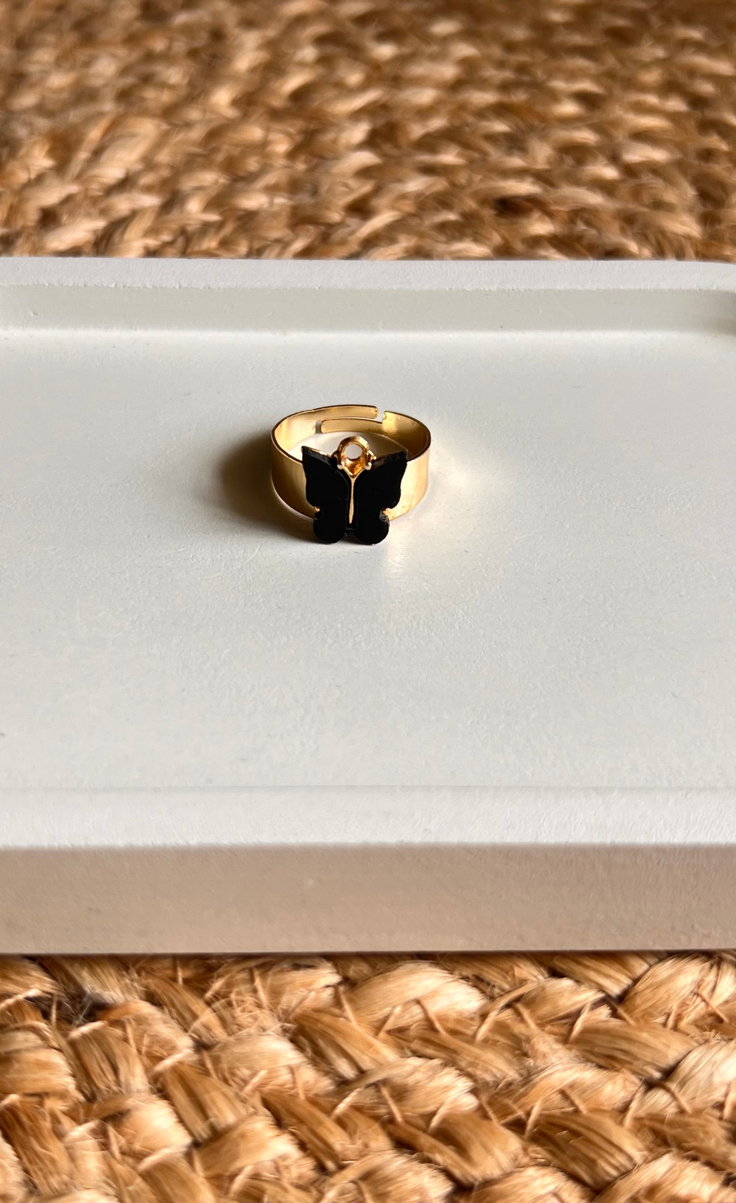 Aesthetic Butterfly Adjustable Finger Rings - Set of 3