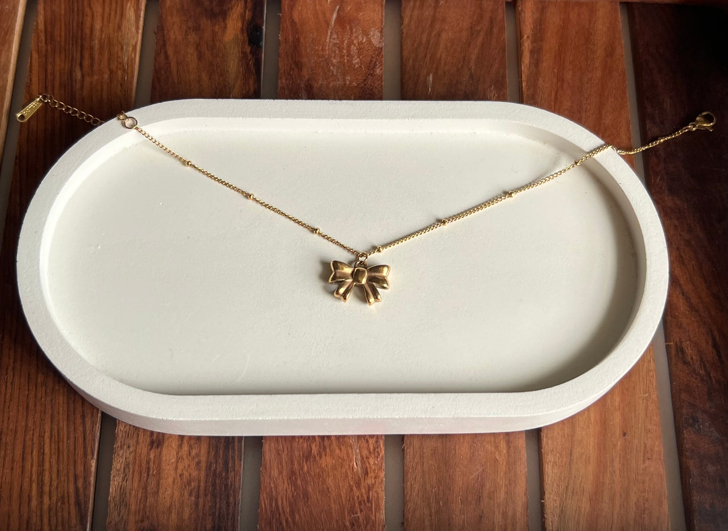 Graceful Bow Chain Bracelet- Anti-Tarnish