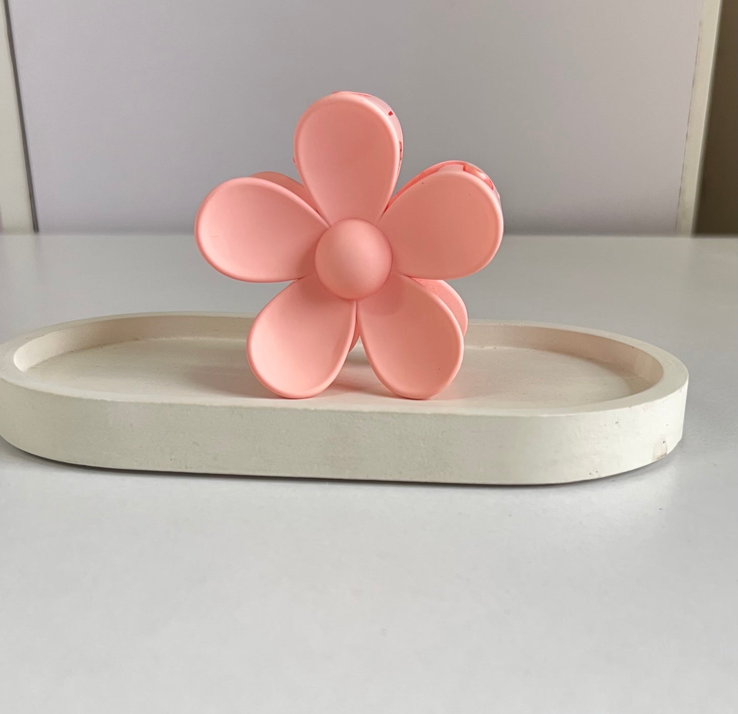 Bloom Flower Claw Clip - Peach