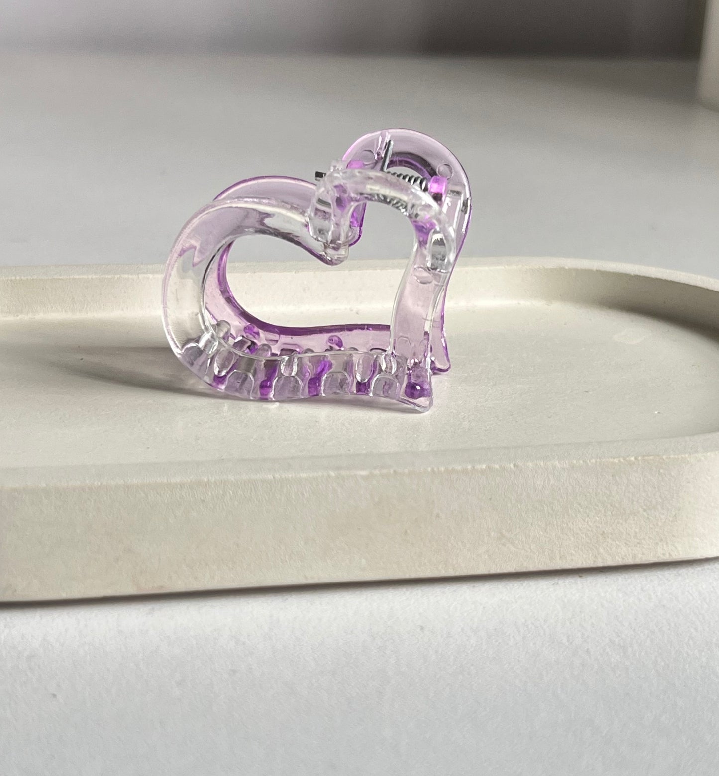 Flower Kiss & Heart Bliss Mini Clips (2 Pieces) - Purple