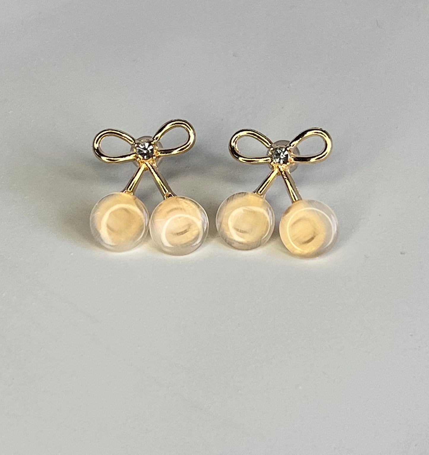 Cute Cherry Bow Earrings