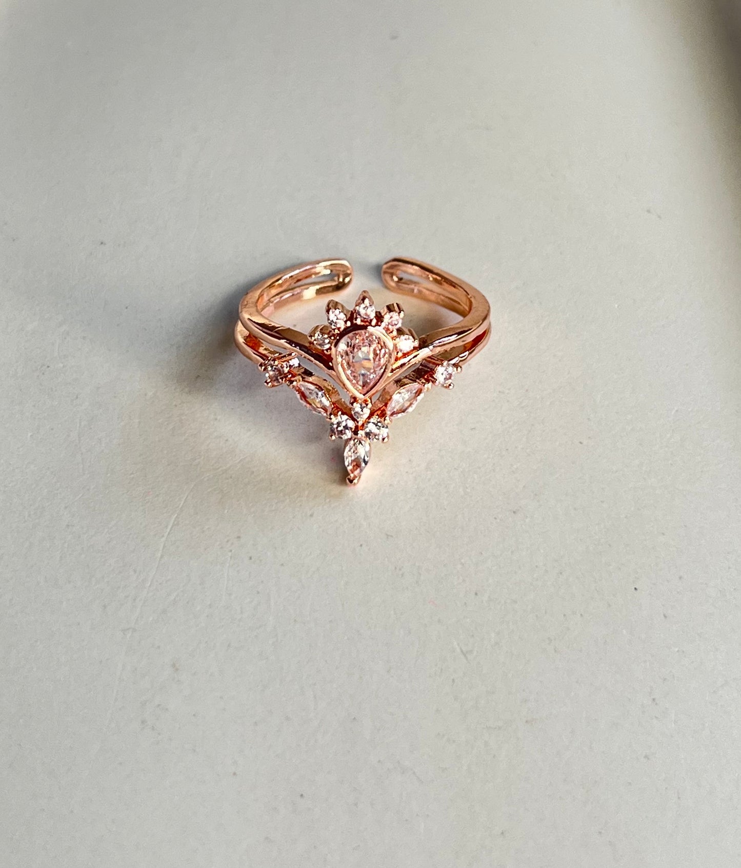 The Queen Rose Gold Ring Anti-Tarnish & Adjustable