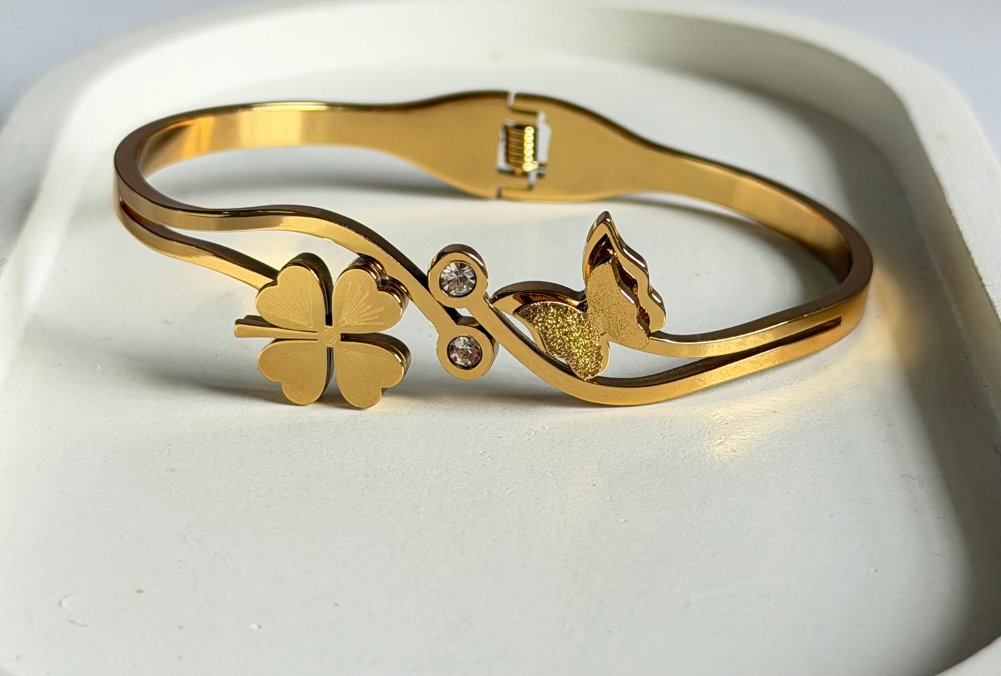 The Flutter Luck Anti Tarnish Kada Bracelet - Regular Size