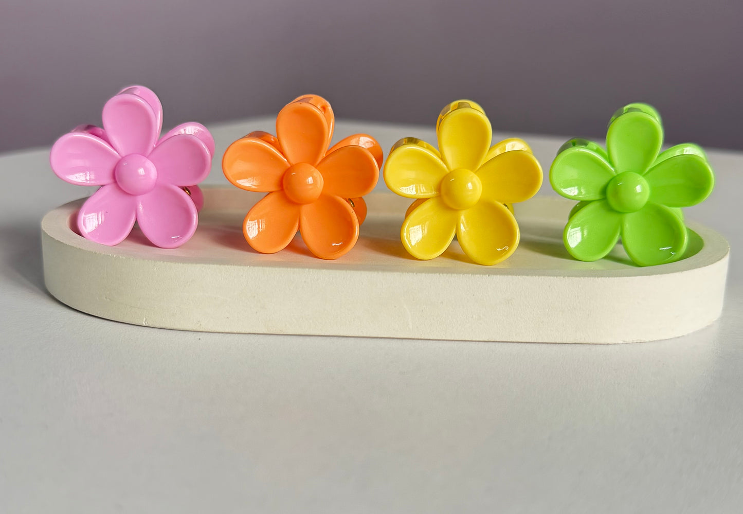 Mini Blossom Hair Clips Set - Pack Of 4