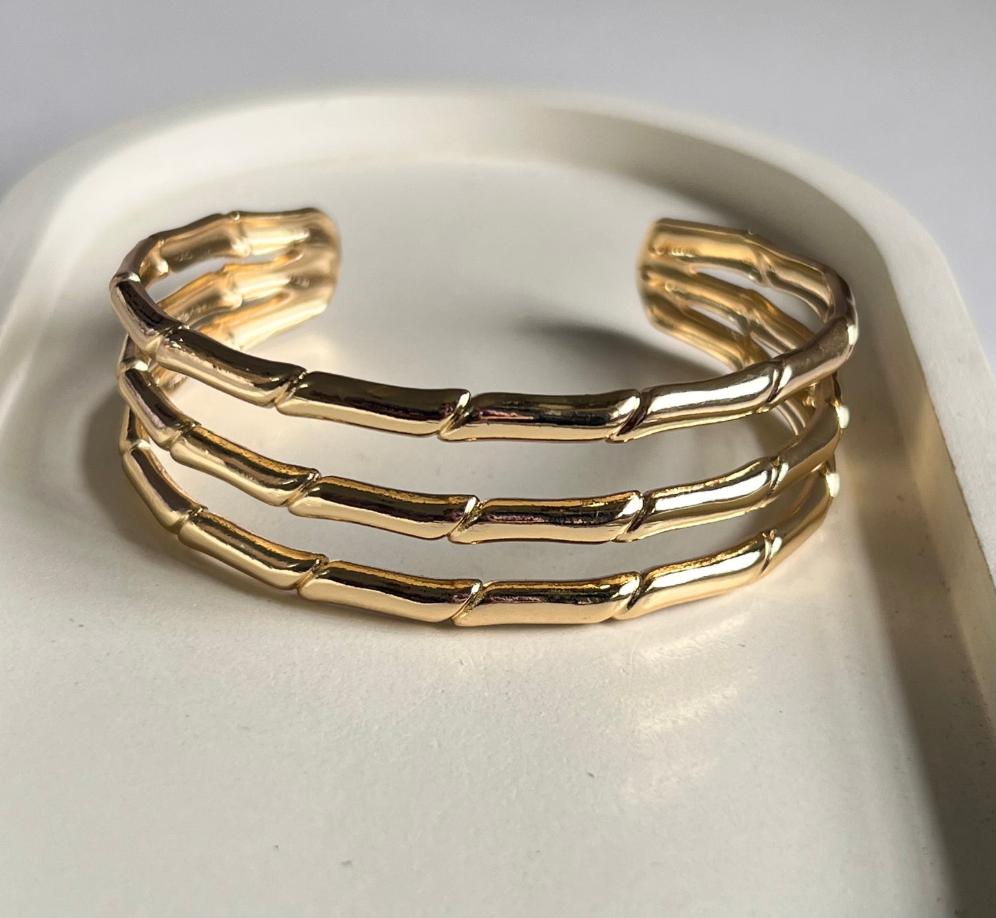 Iconic Twist Cuff Bracelet- Gold