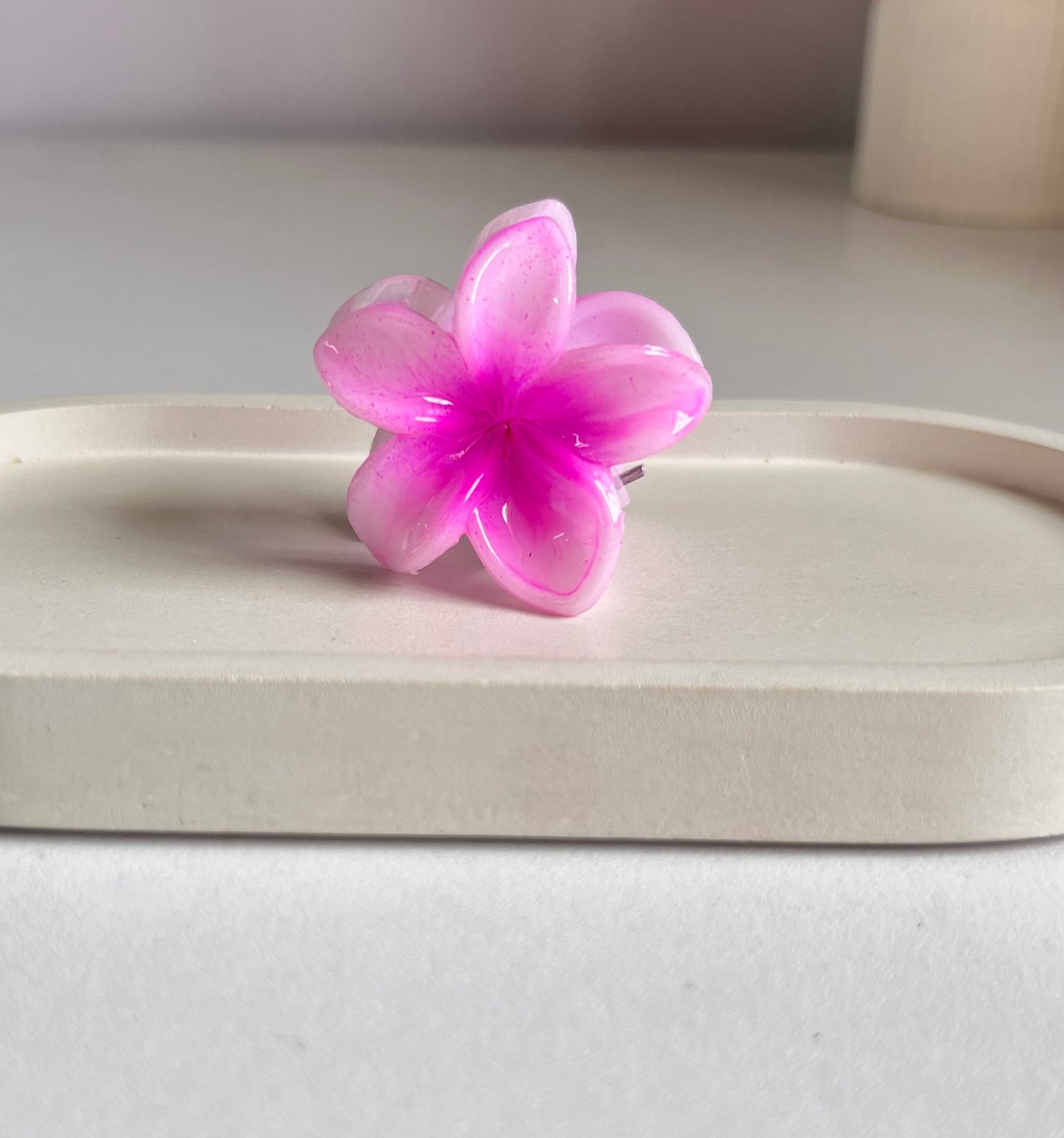 Blossom Trio Mini Hair Clips ( 3 Pieces) - Pink , Blue & Red