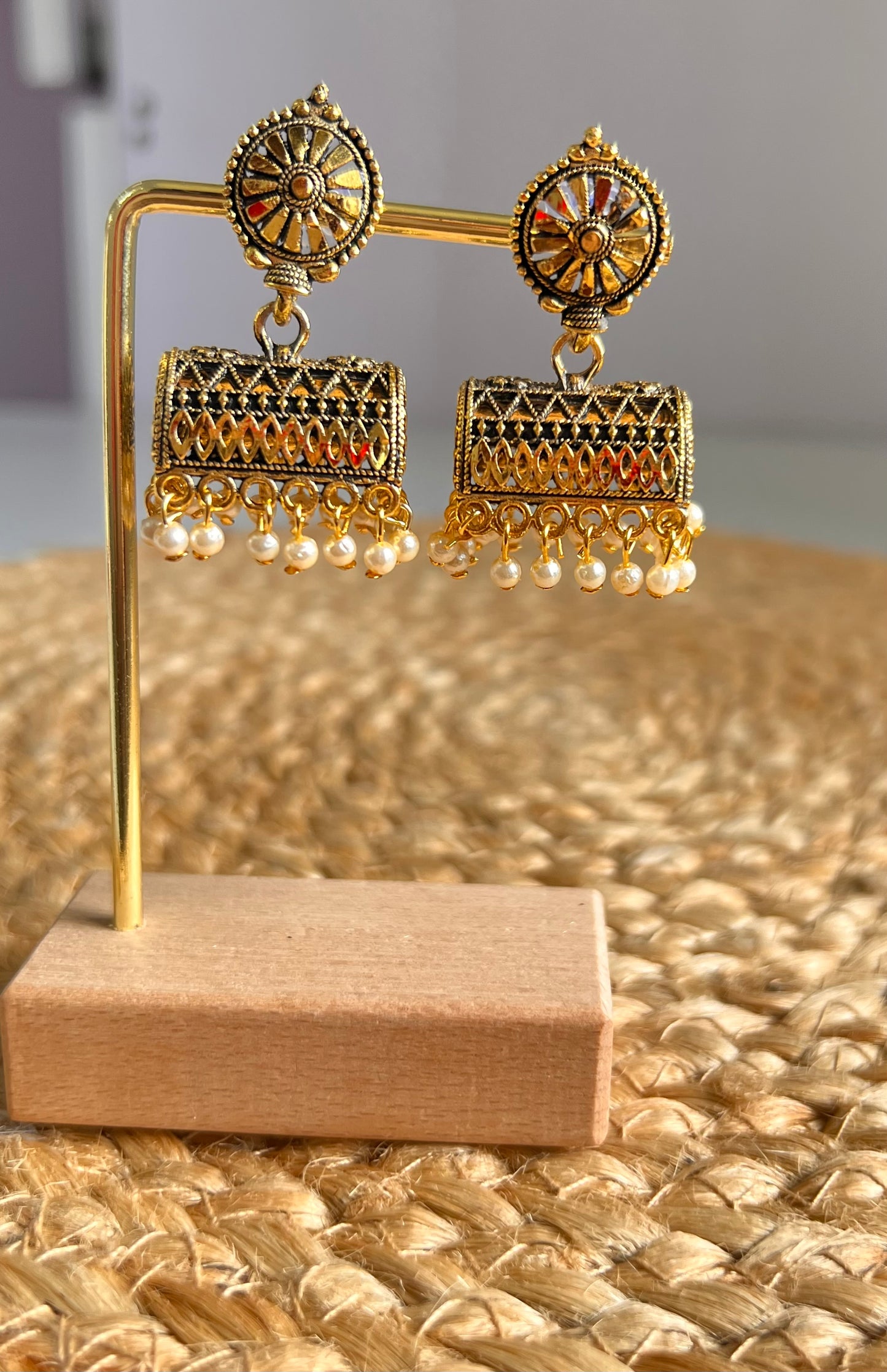 Heritage Glow Jumka Earrings
