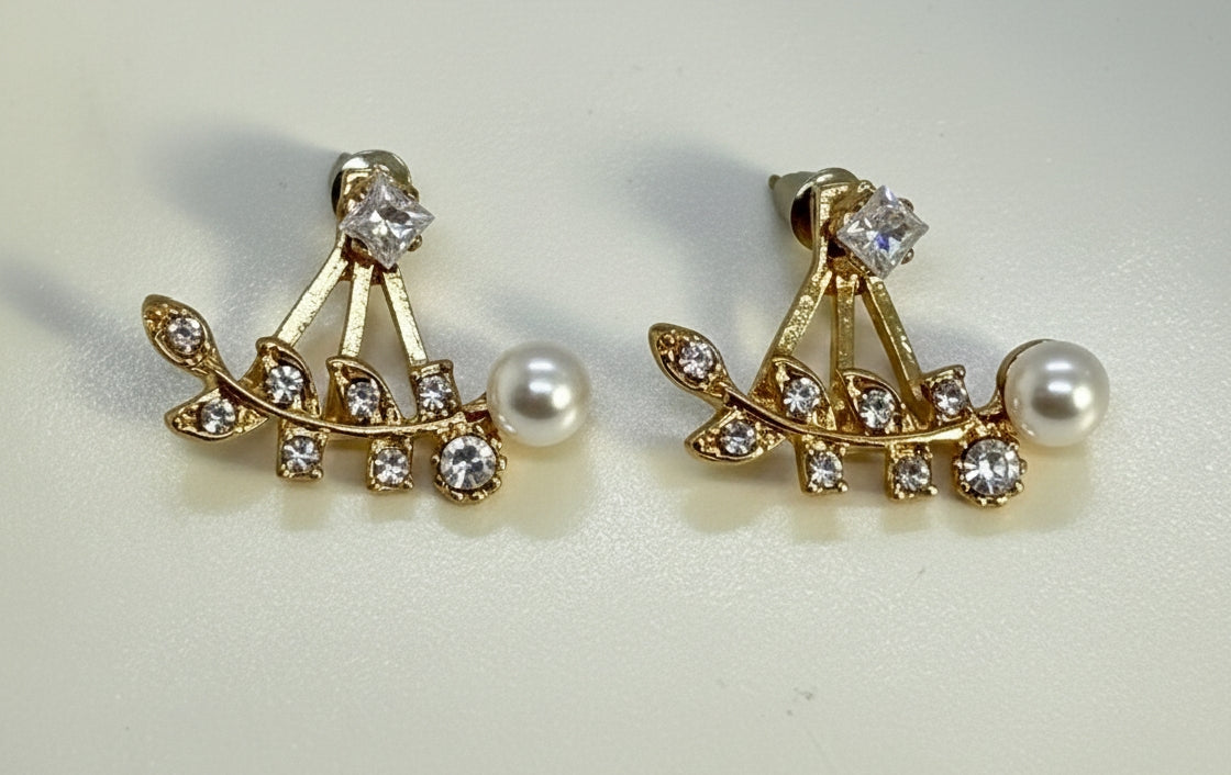 Korean Style Cute & Classy Earrings - Gold