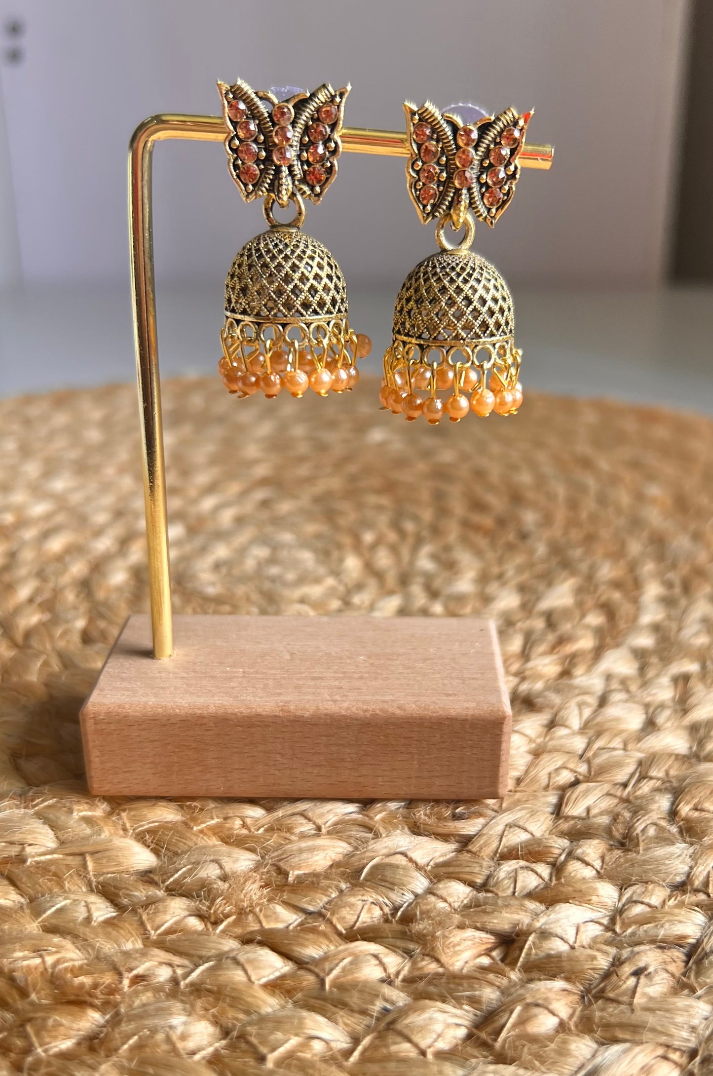 Wings Of Grace Butterfly Jumka Earrings