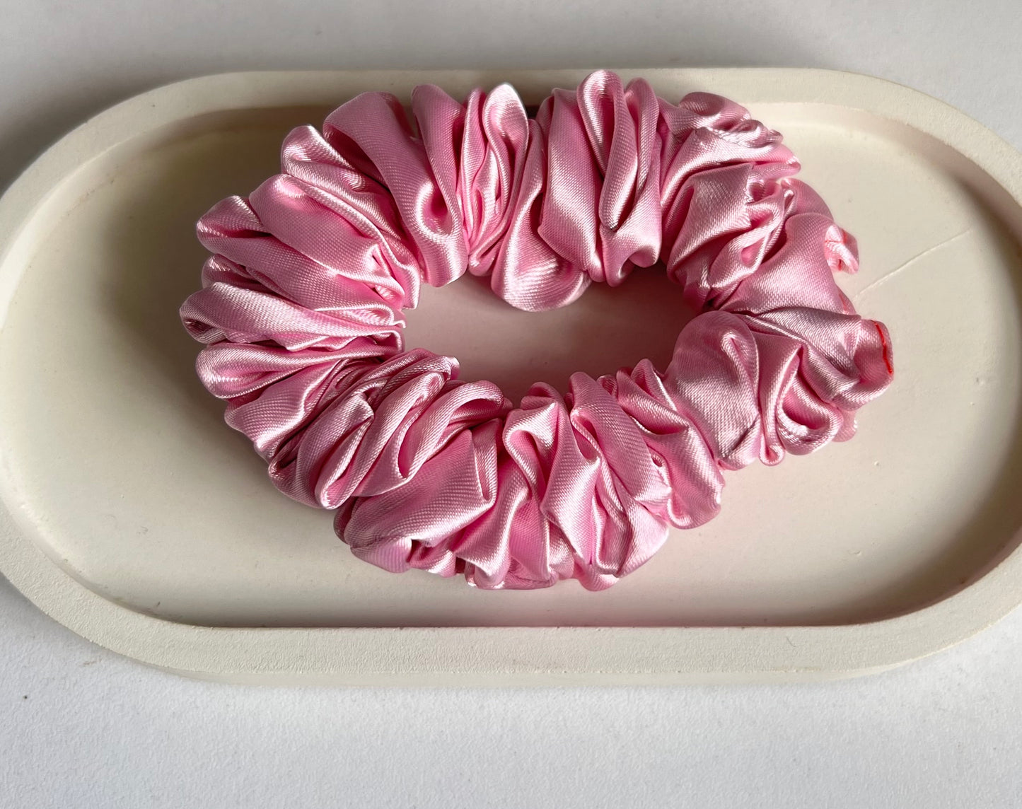 Soft Elegance Satin Scrunchies - Pink