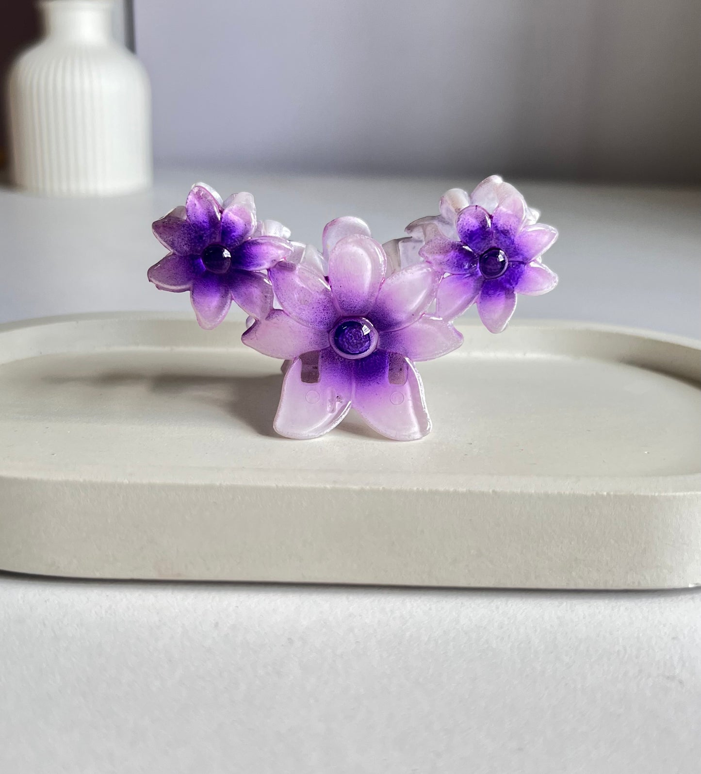 Petal & Heart Combo Heart Clip