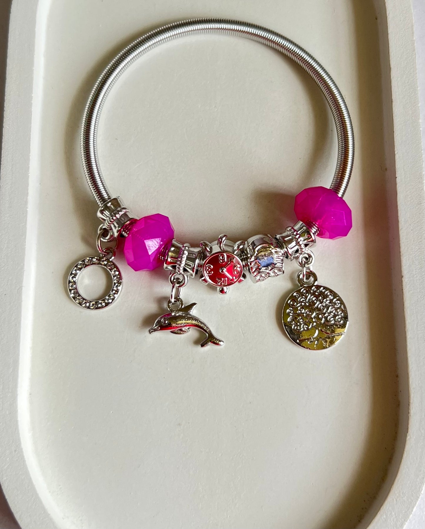 Celestial Swim Pandora Style Charm Bracelet