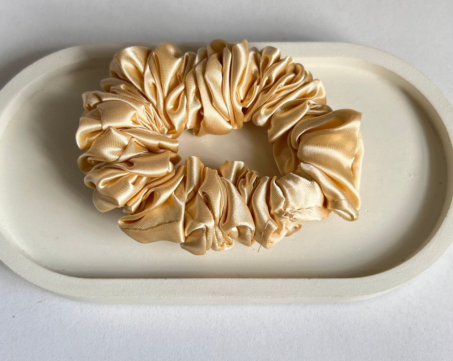 Soft Elegance Satin Scrunchies - Pastel