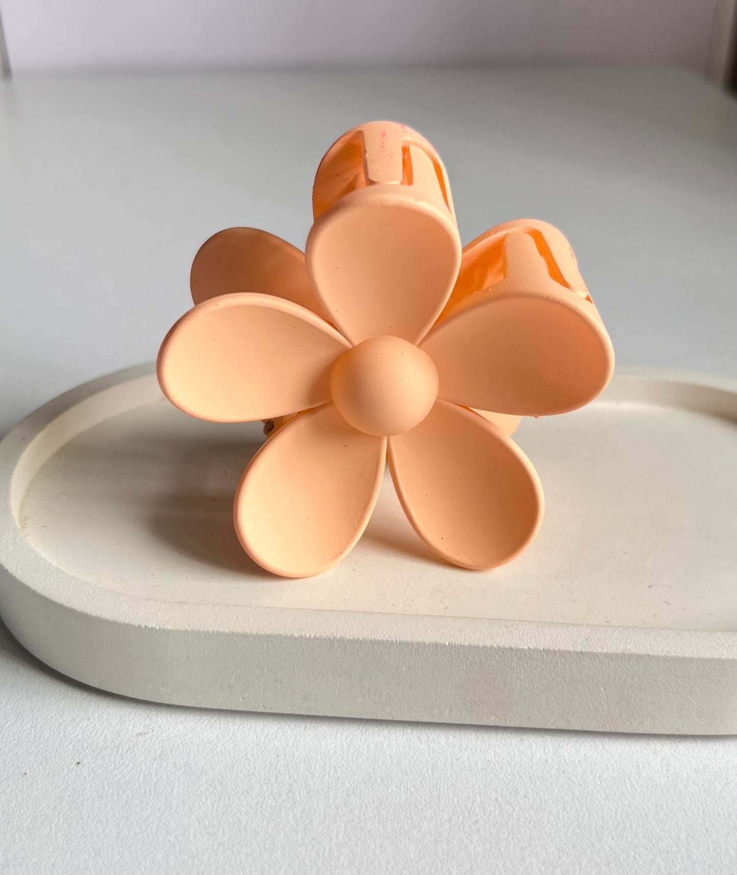 Bloom Flower Claw Clip - Light Orange