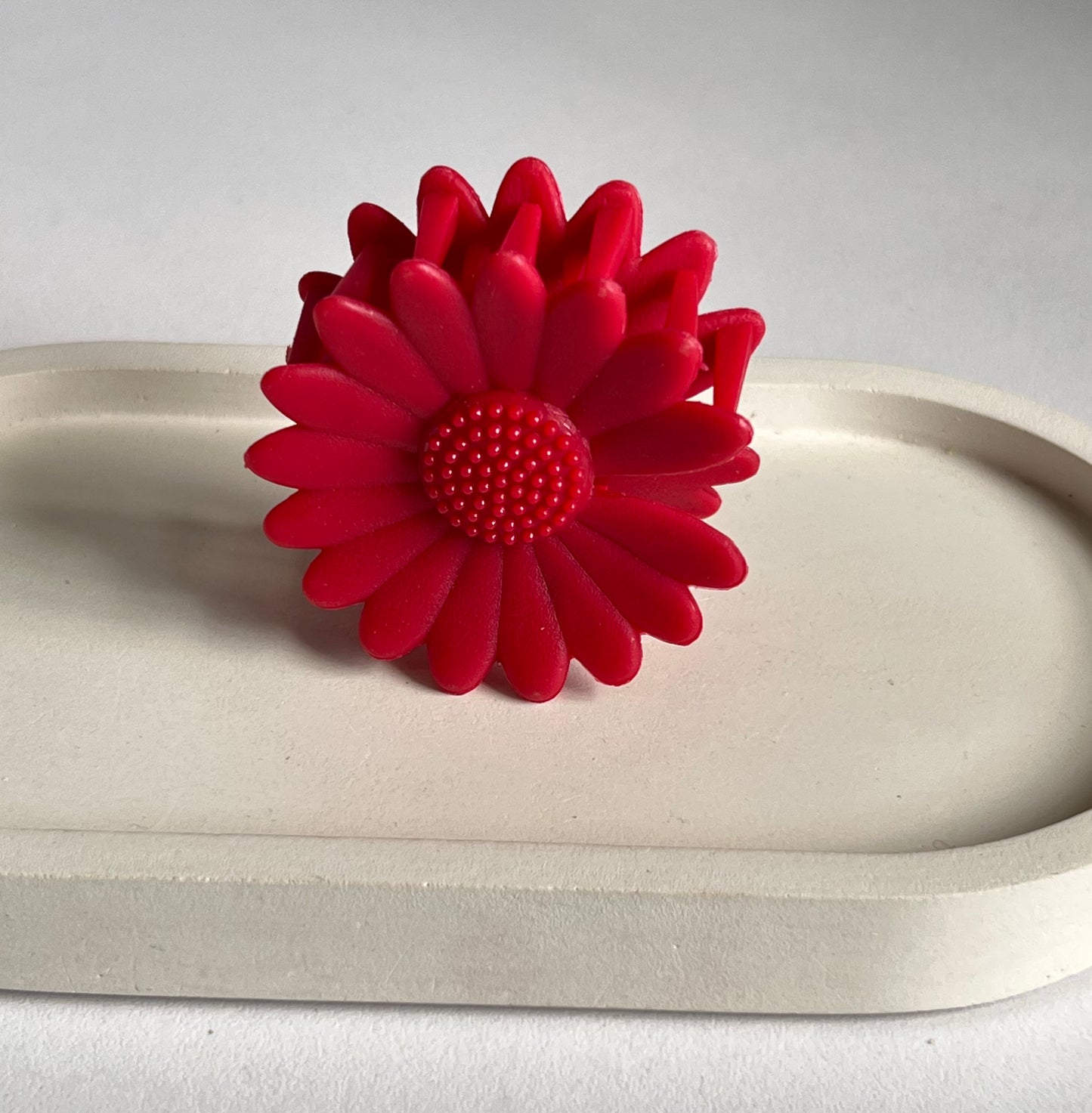 Pinteresty Sunflower Mini Claw Clip - Maroon