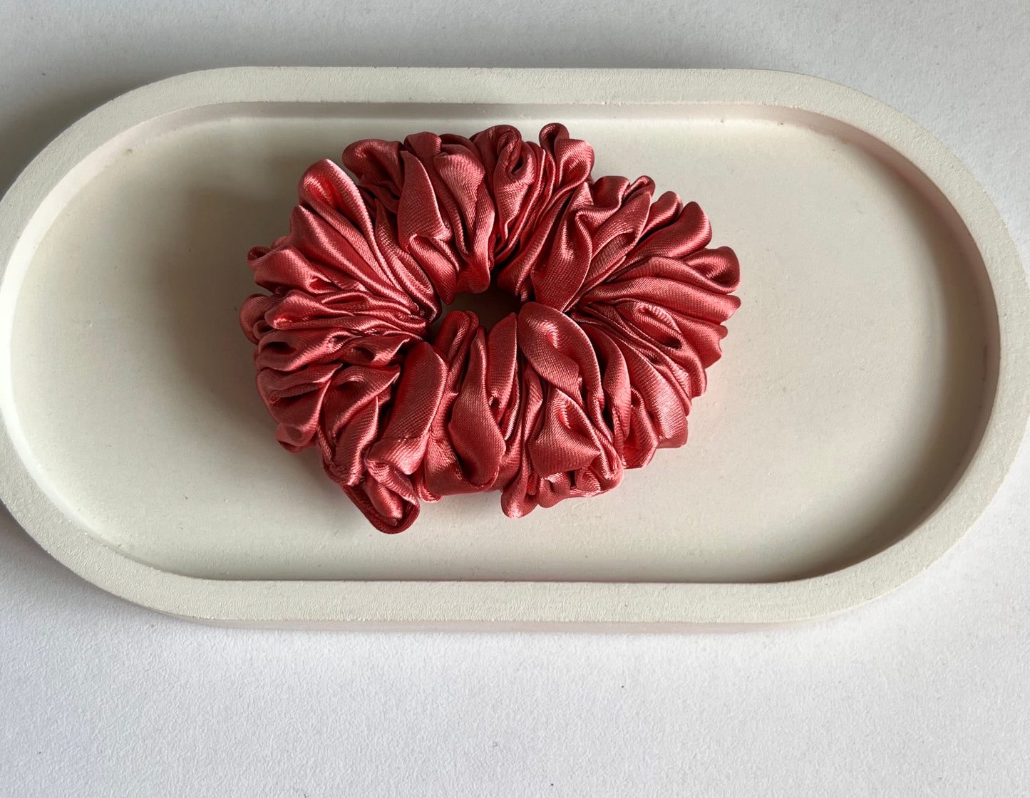 Soft Elegance Satin Scrunchies- Maroon