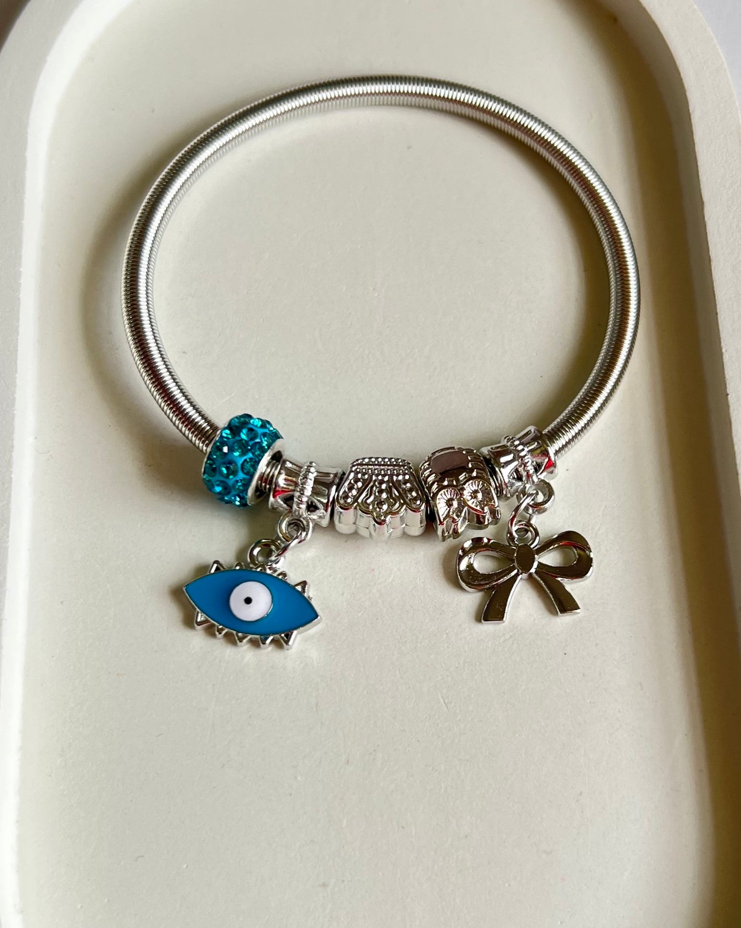 Sky Guardian Pandora Style Charm Bracelet