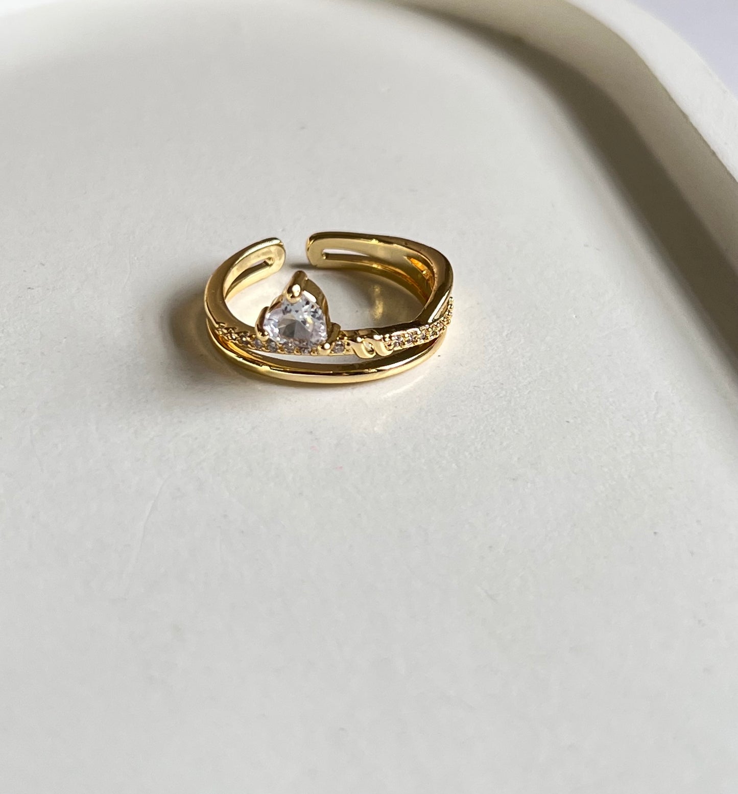 Gleam Dot Ring - Adjustable & Anti-Tarnish