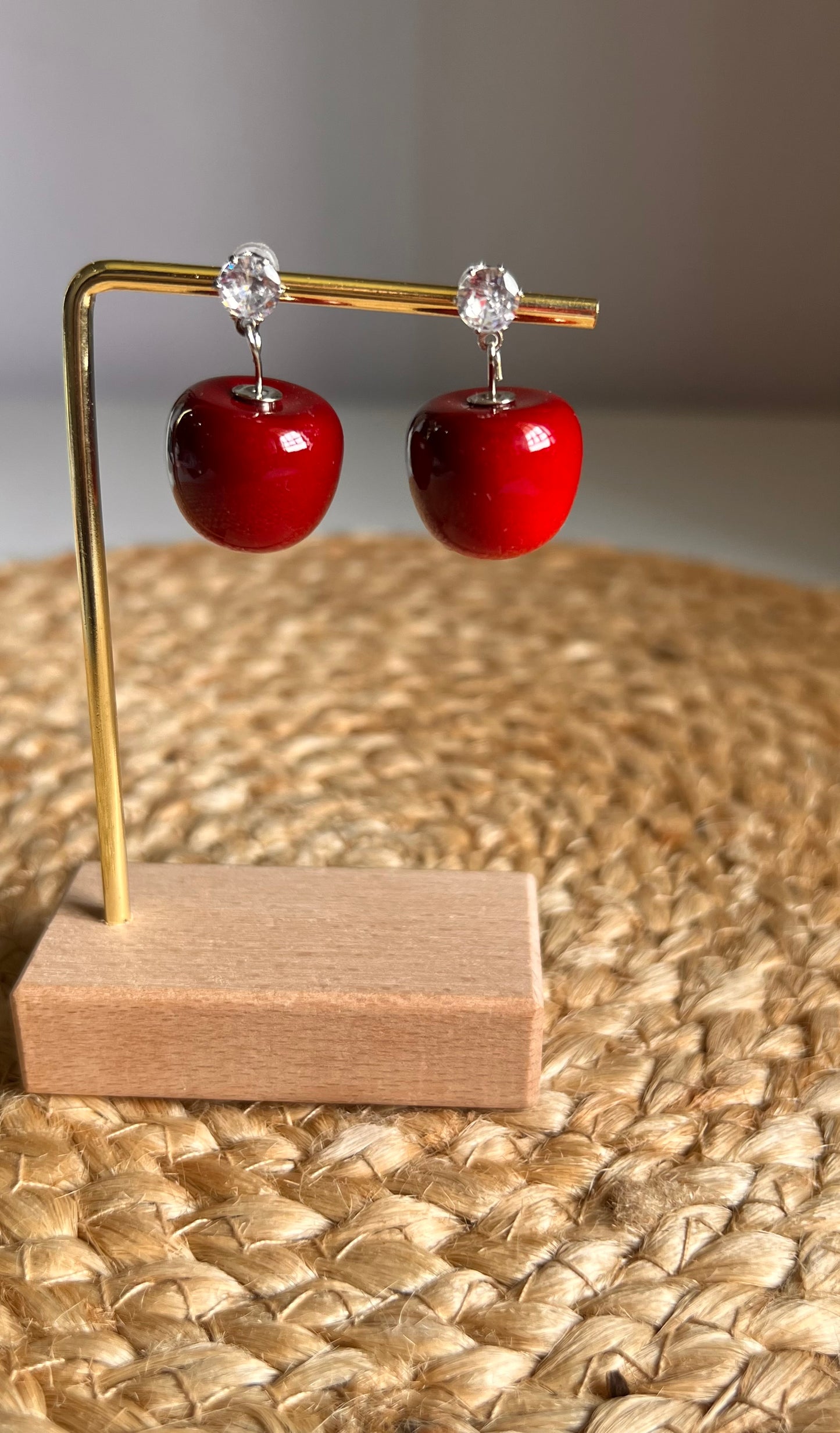 Korean Style Cherry Earrings