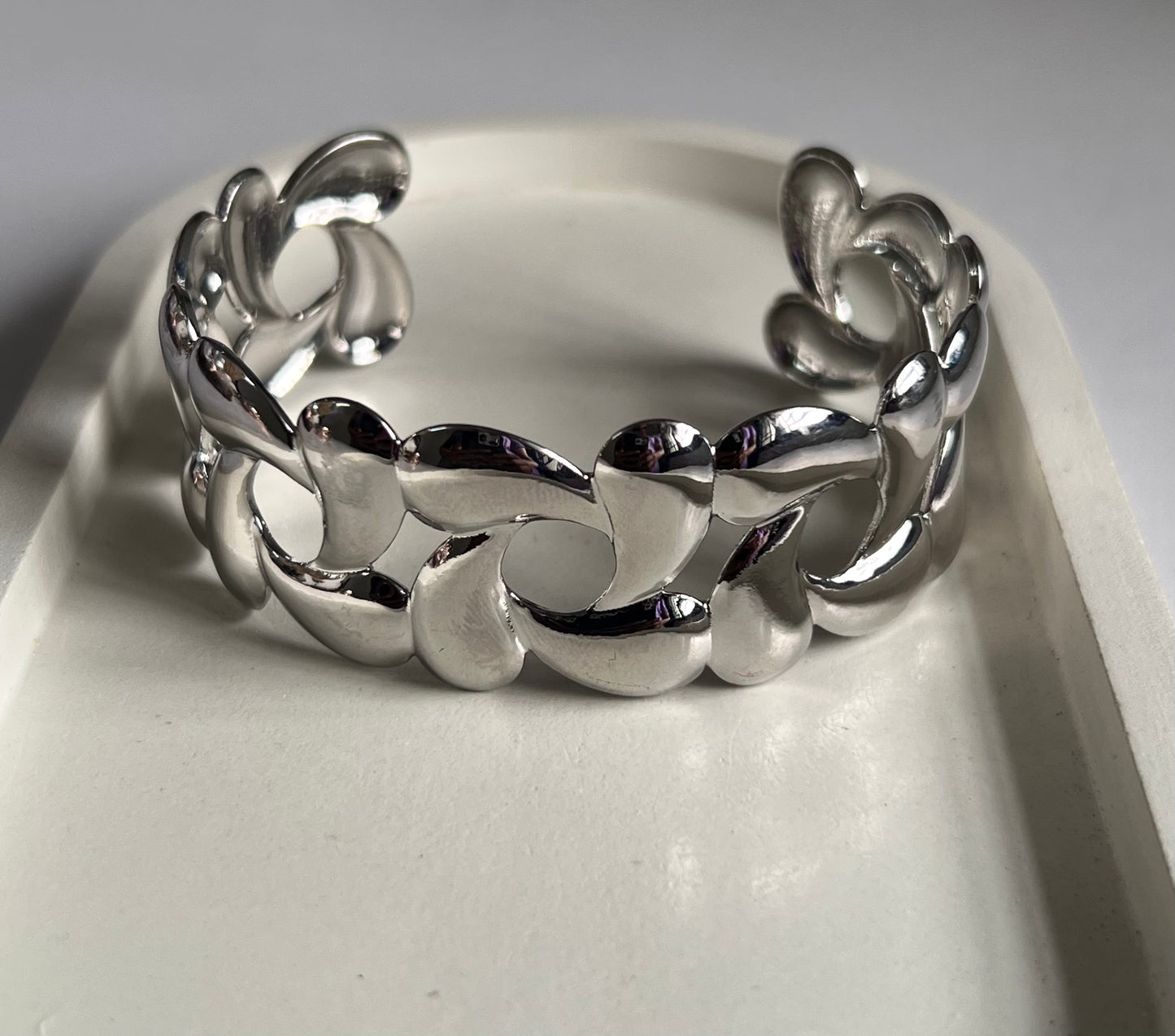 Glam Lock Open Cuff Bracelet