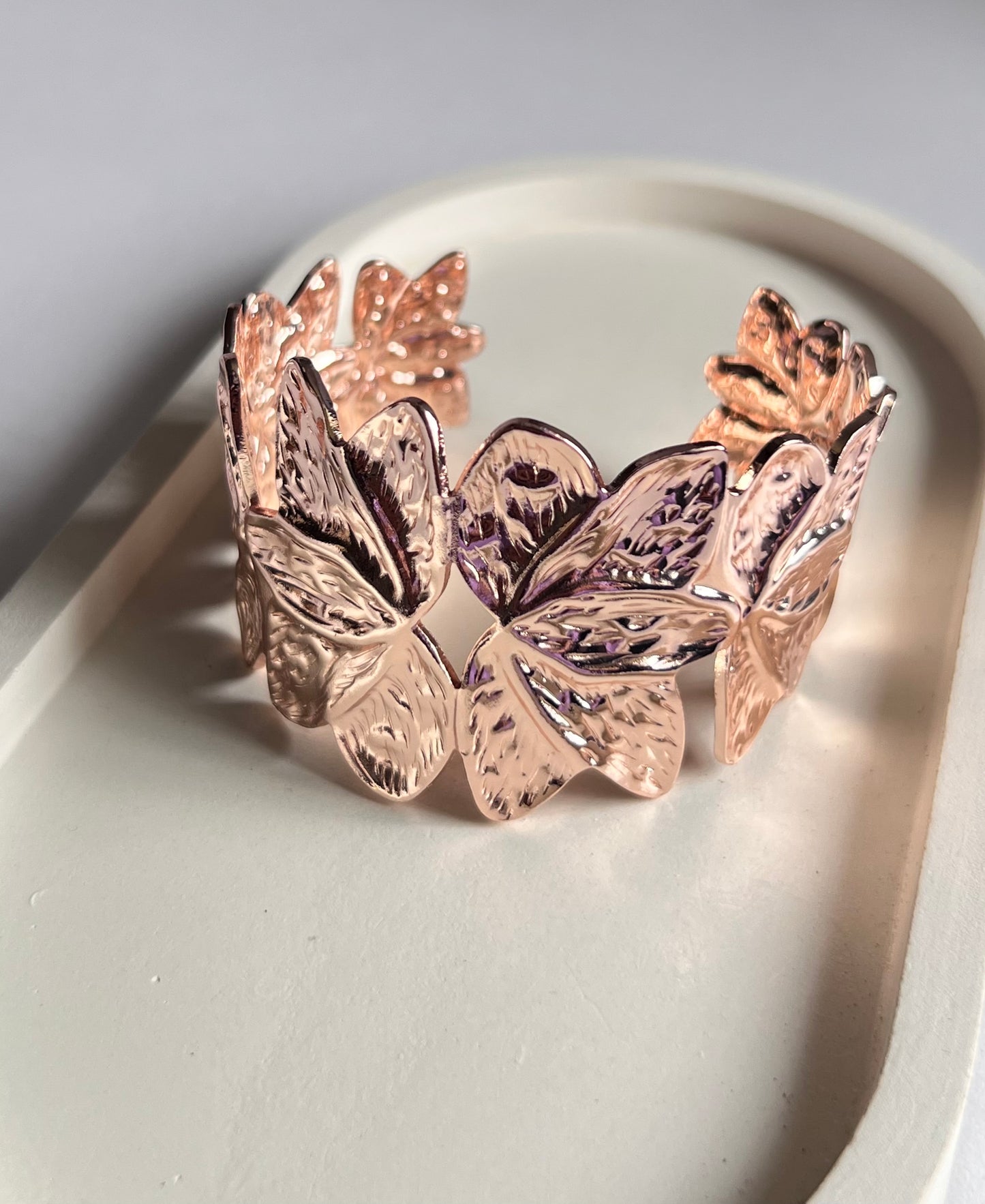 Iconic Edge Cuff Bracelet- Rose Gold