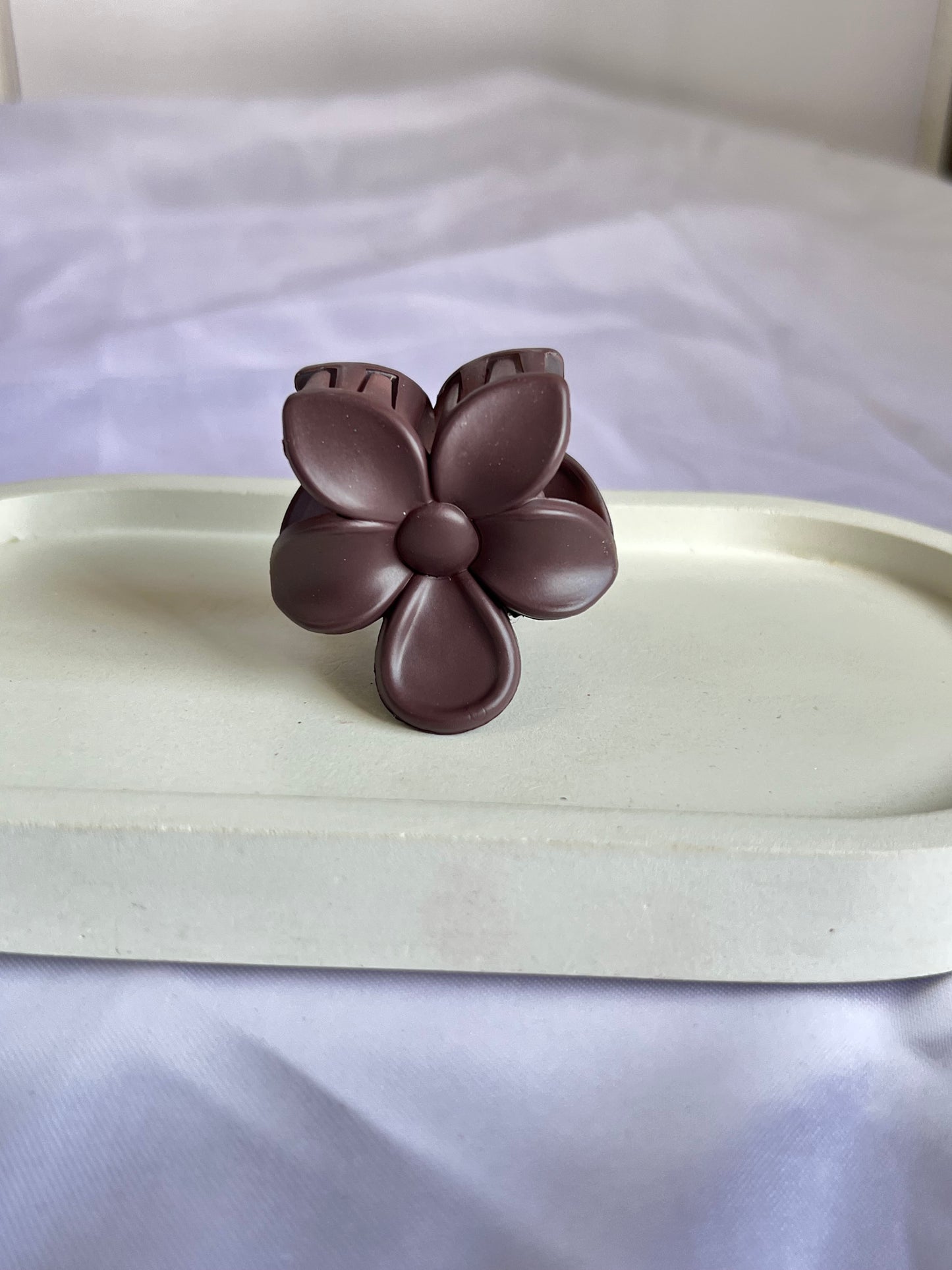 Mini Flora Claw Clip- Espresso