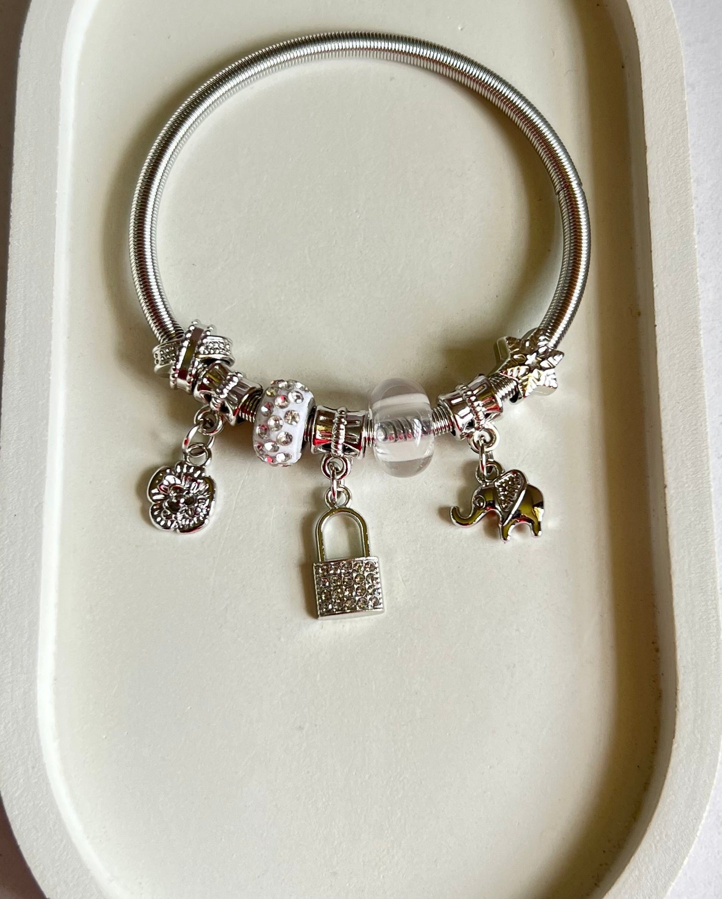Bloom & Lock Pandora Style Charm Bracelet