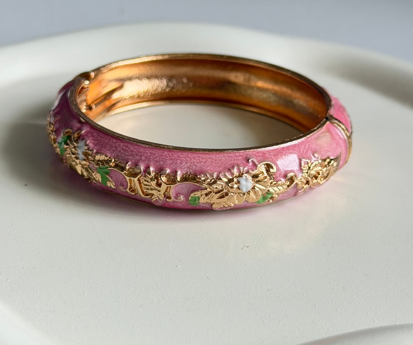 Graceform Enamel Bangle Bracelet - Pink