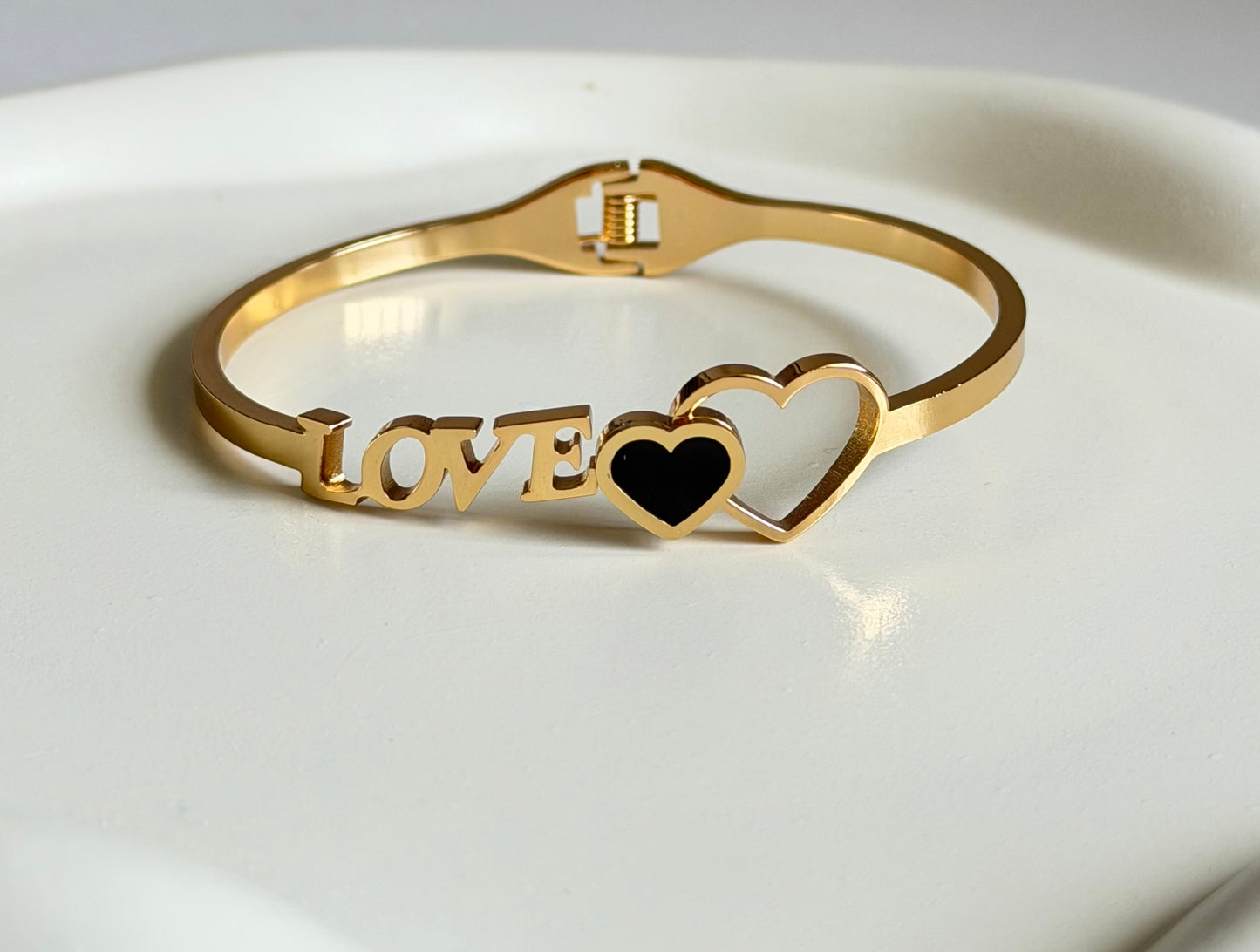 Inner Light & LOVE Anti Tarnish Kada Bracelet - Regular Size