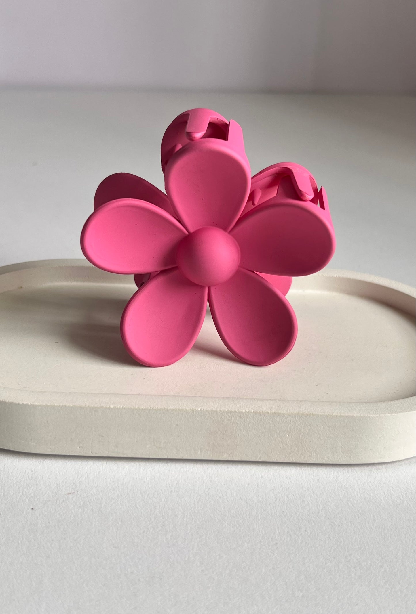 Bloom Flower Claw Clip - Mauve Pink
