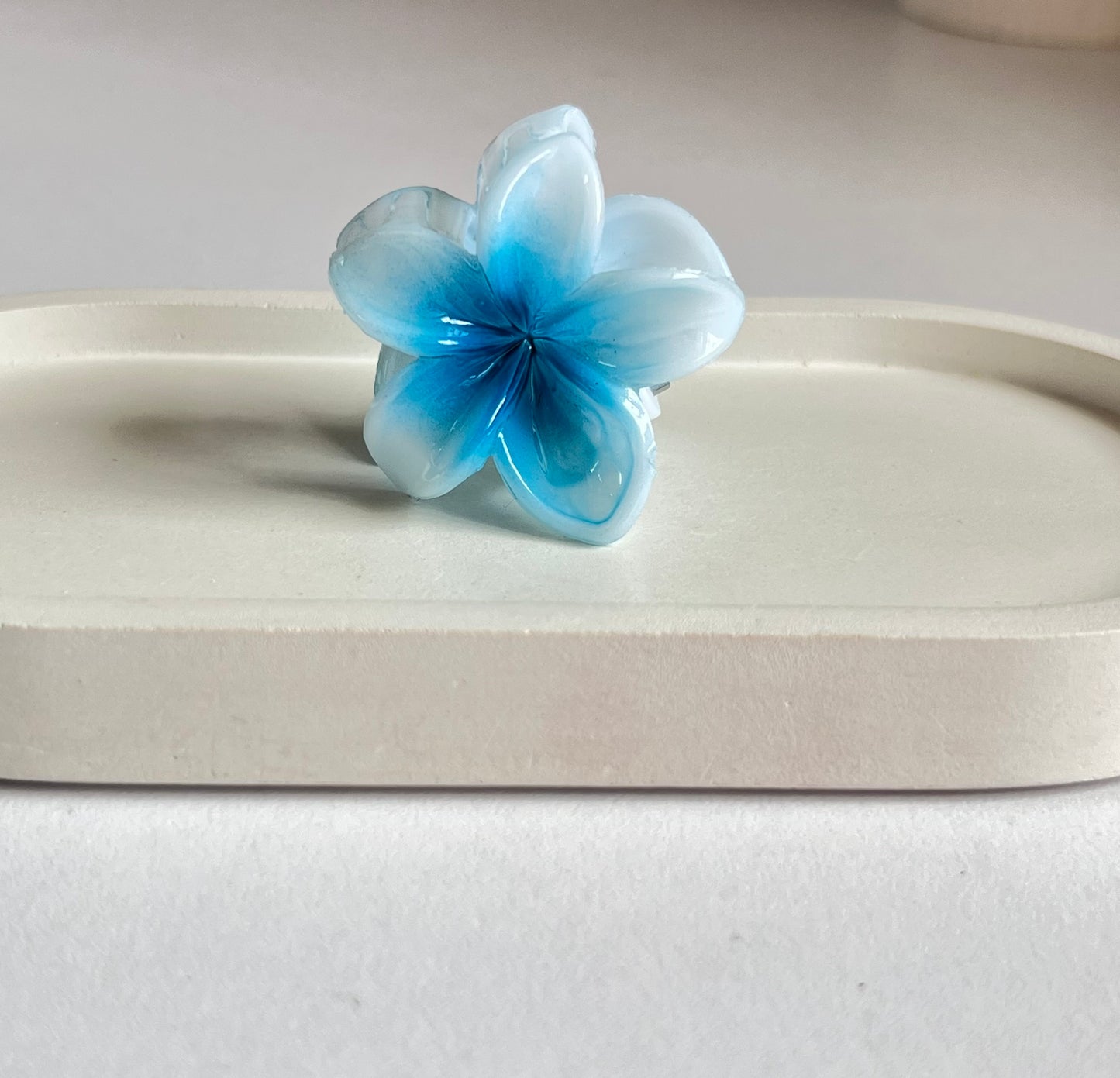 Blossom Trio Mini Hair Clips ( 3 Pieces) - Pink , Blue & Red