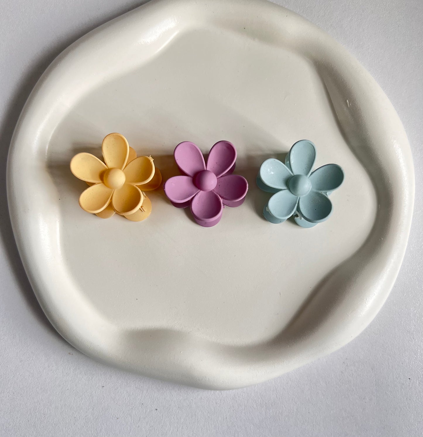 Bloom Flower Mini Claw Clips- 3 Pieces