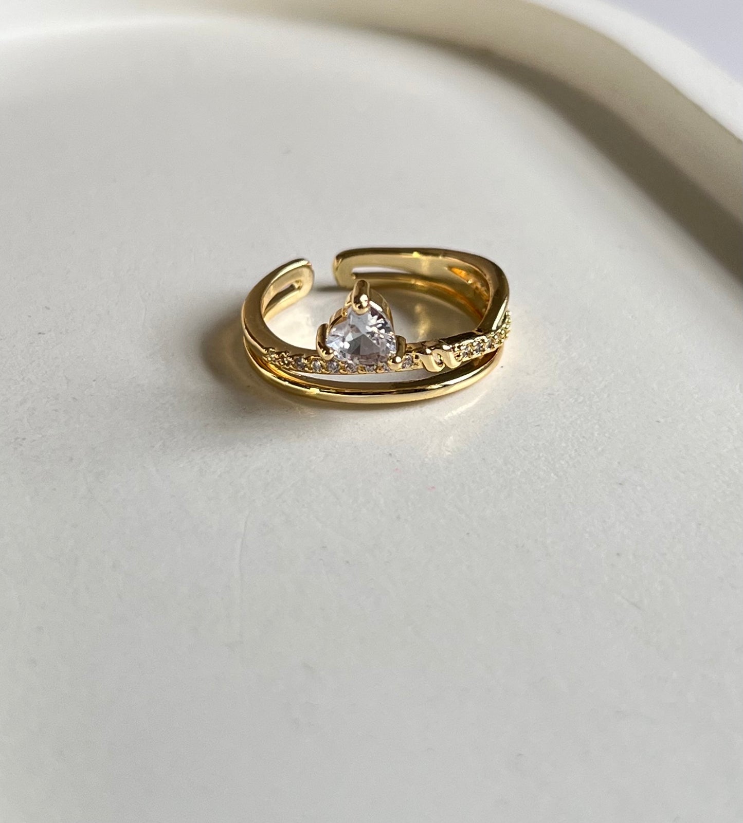 Gleam Dot Ring - Adjustable & Anti-Tarnish