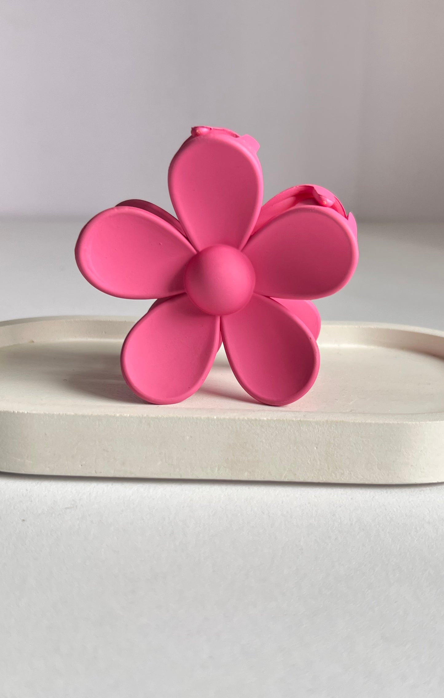 Bloom Flower Claw Clip - Mauve Pink
