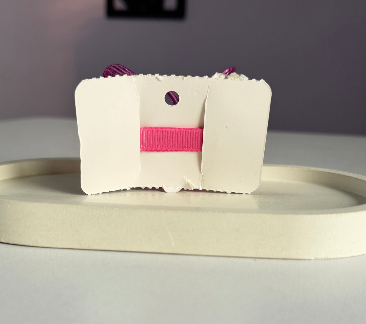 Korean Style Dreamy Butterfly Hair Clips - Dark Pink