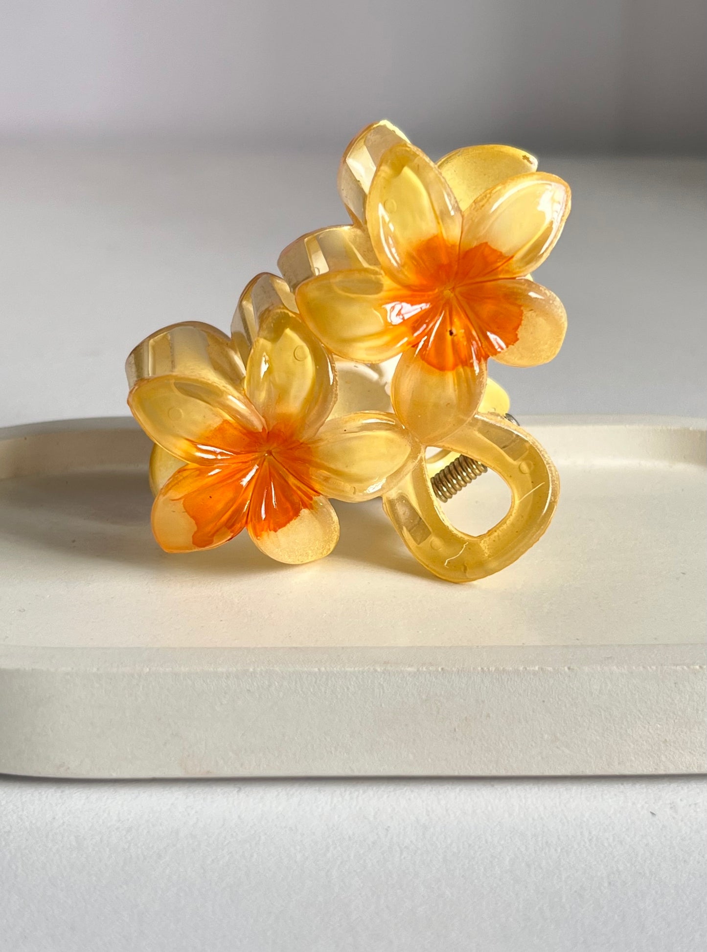 Double Bloom Medium Claw Clip
- Yellow