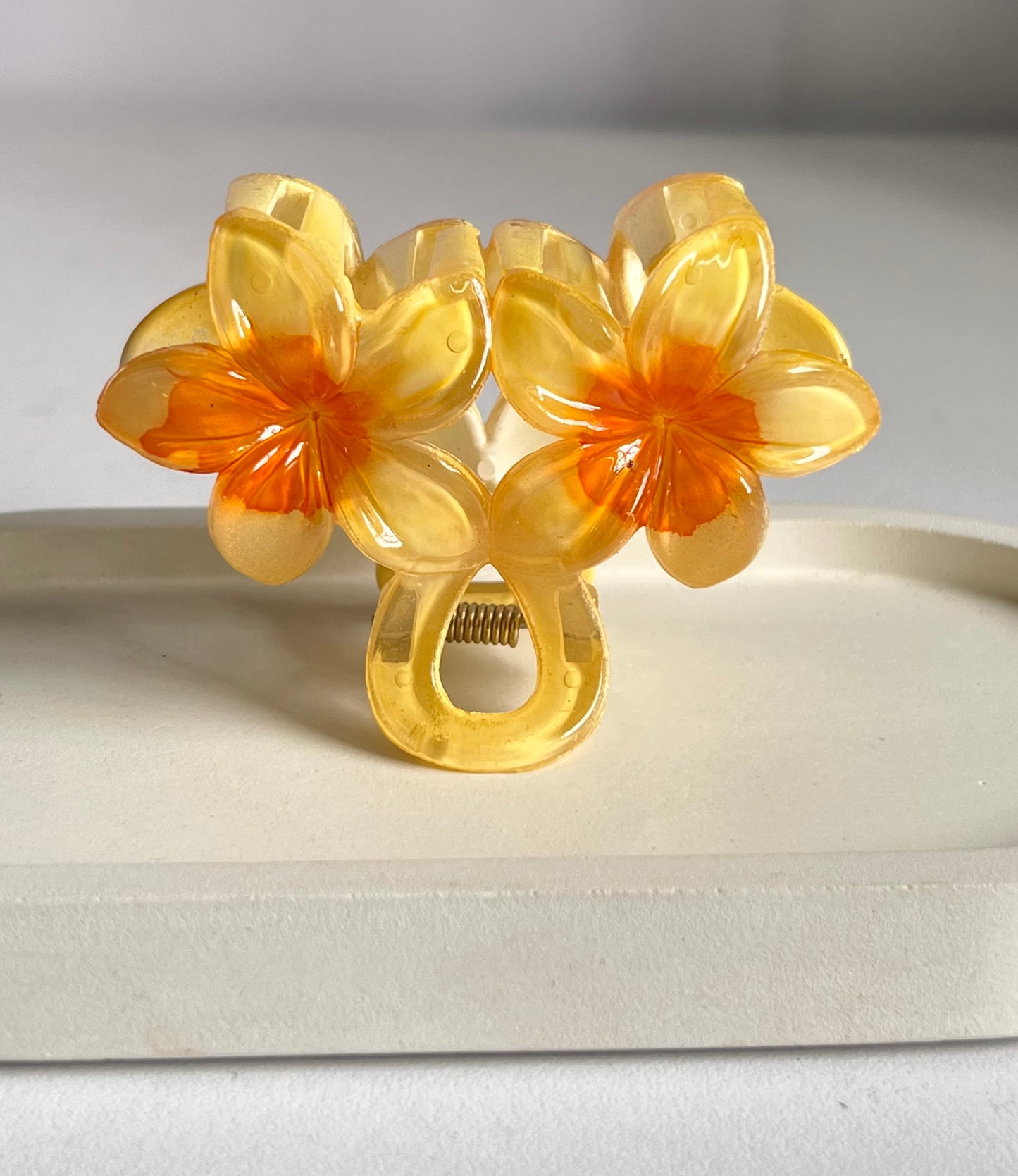 Double Bloom Medium Claw Clip
- Yellow