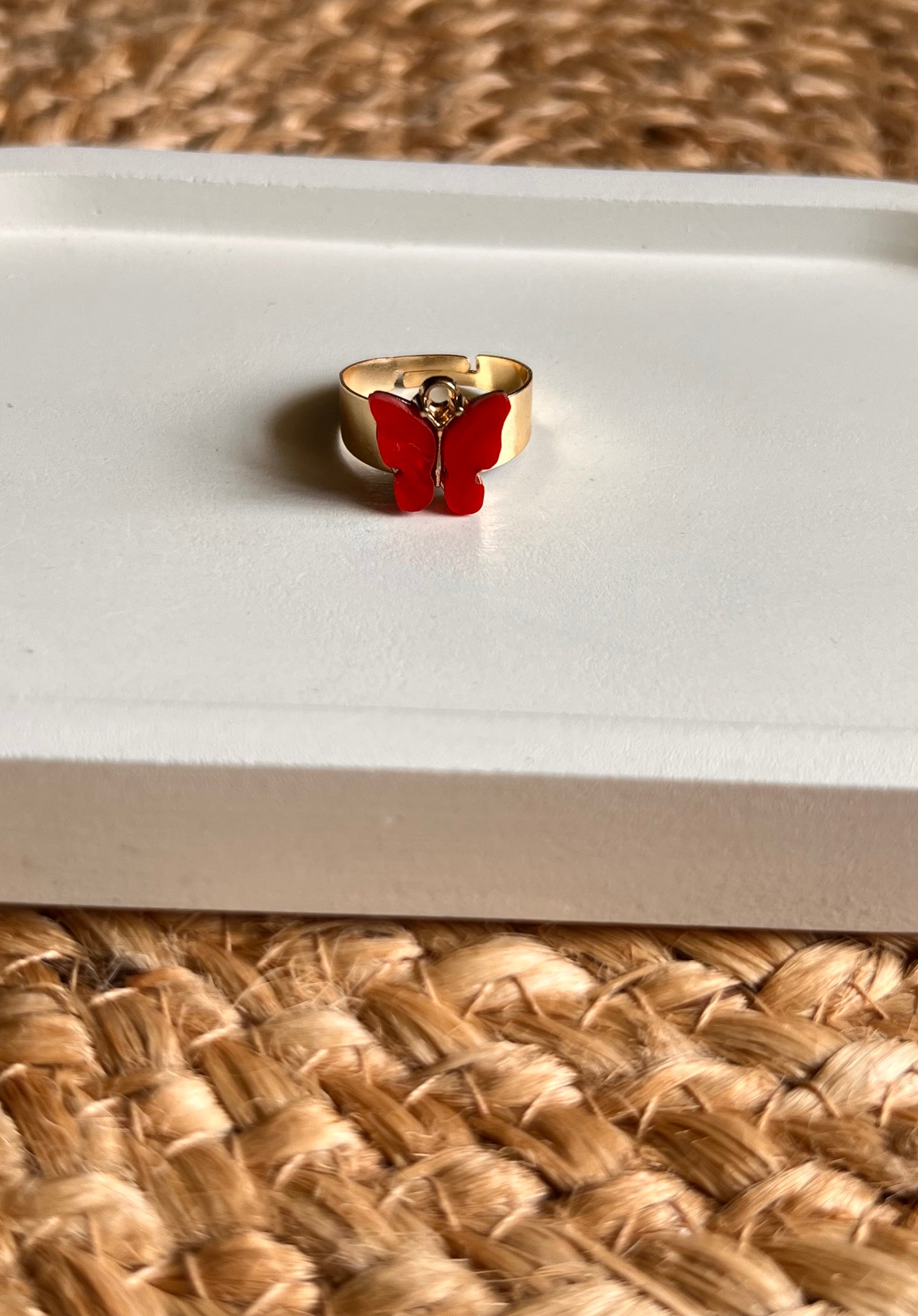 Aesthetic Butterfly Adjustable Finger Rings - Set of 3